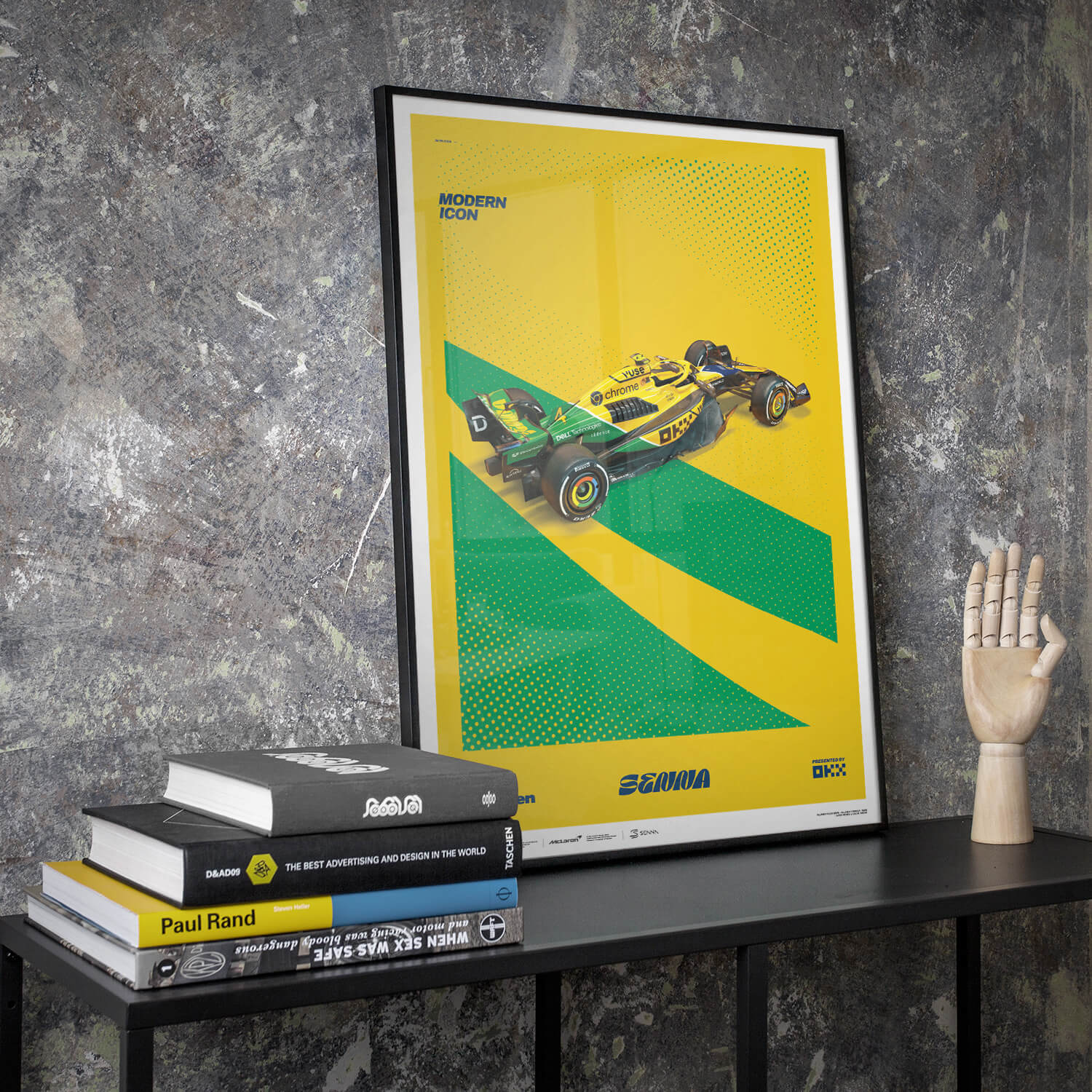 Ayrton Senna | 2024 Modern Icon Monaco Grand Prix | McLaren Formula 1 Team Poster