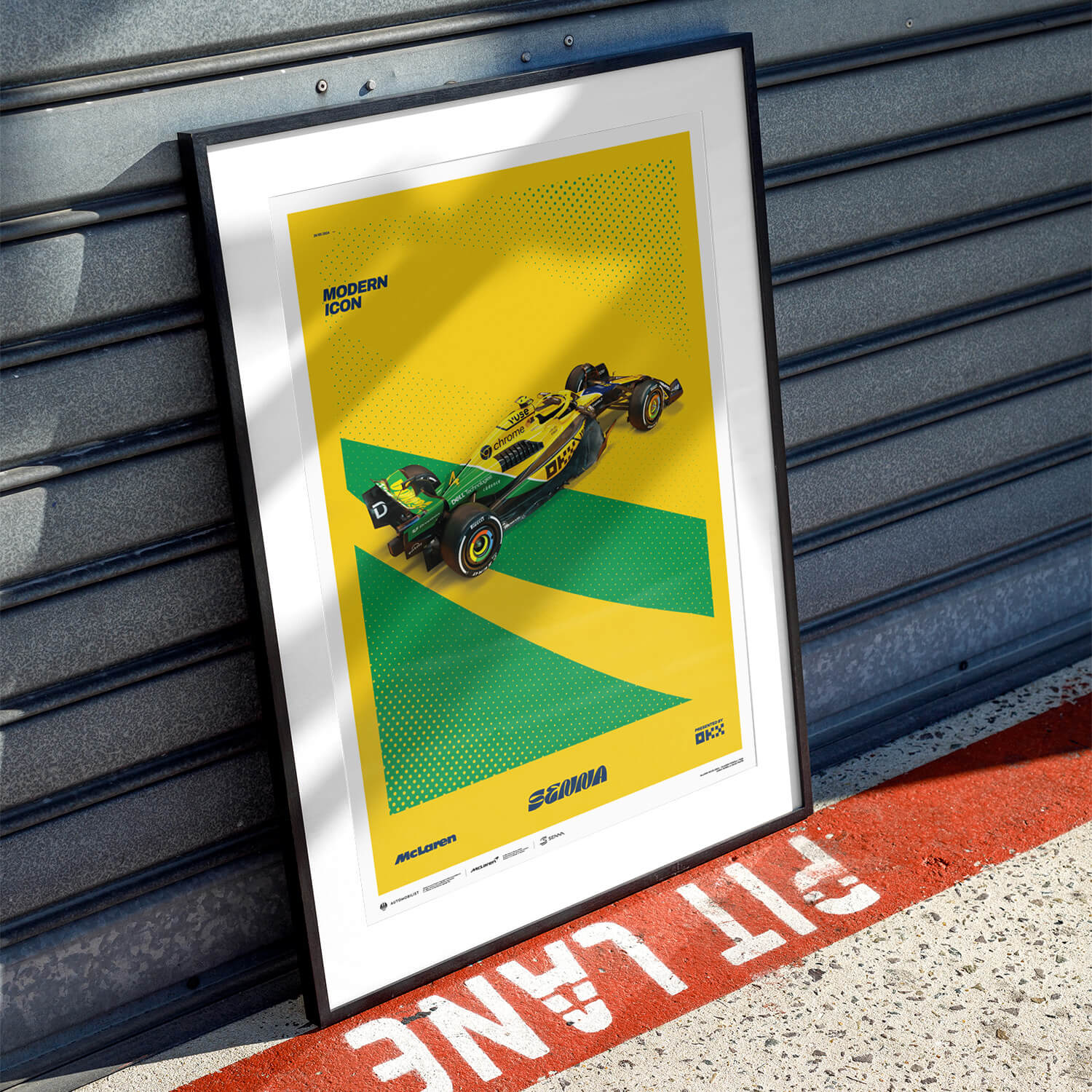Ayrton Senna | 2024 Modern Icon Monaco Grand Prix | McLaren Formula 1 Team Poster