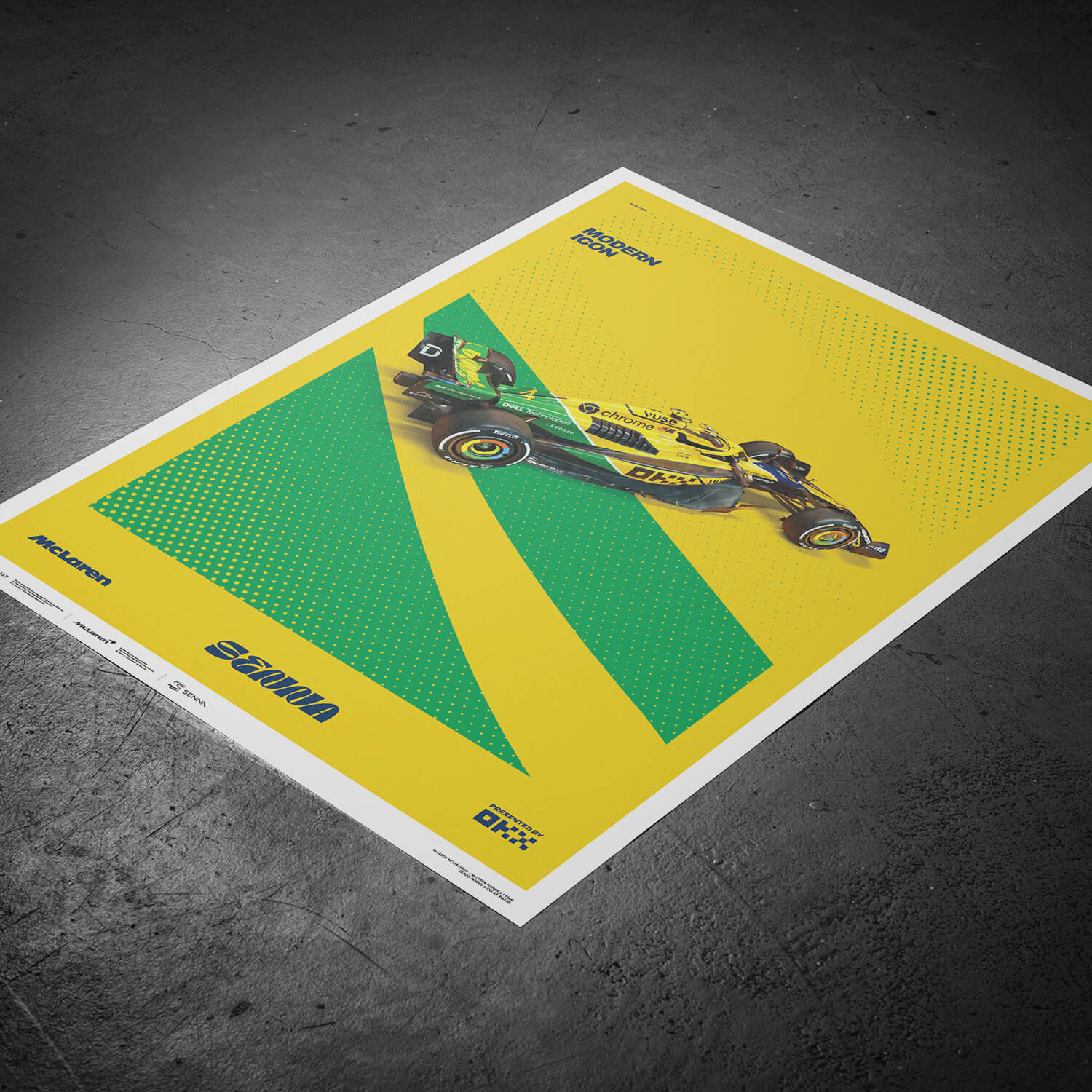 Ayrton Senna | 2024 Modern Icon Monaco Grand Prix | McLaren Formula 1 Team Poster