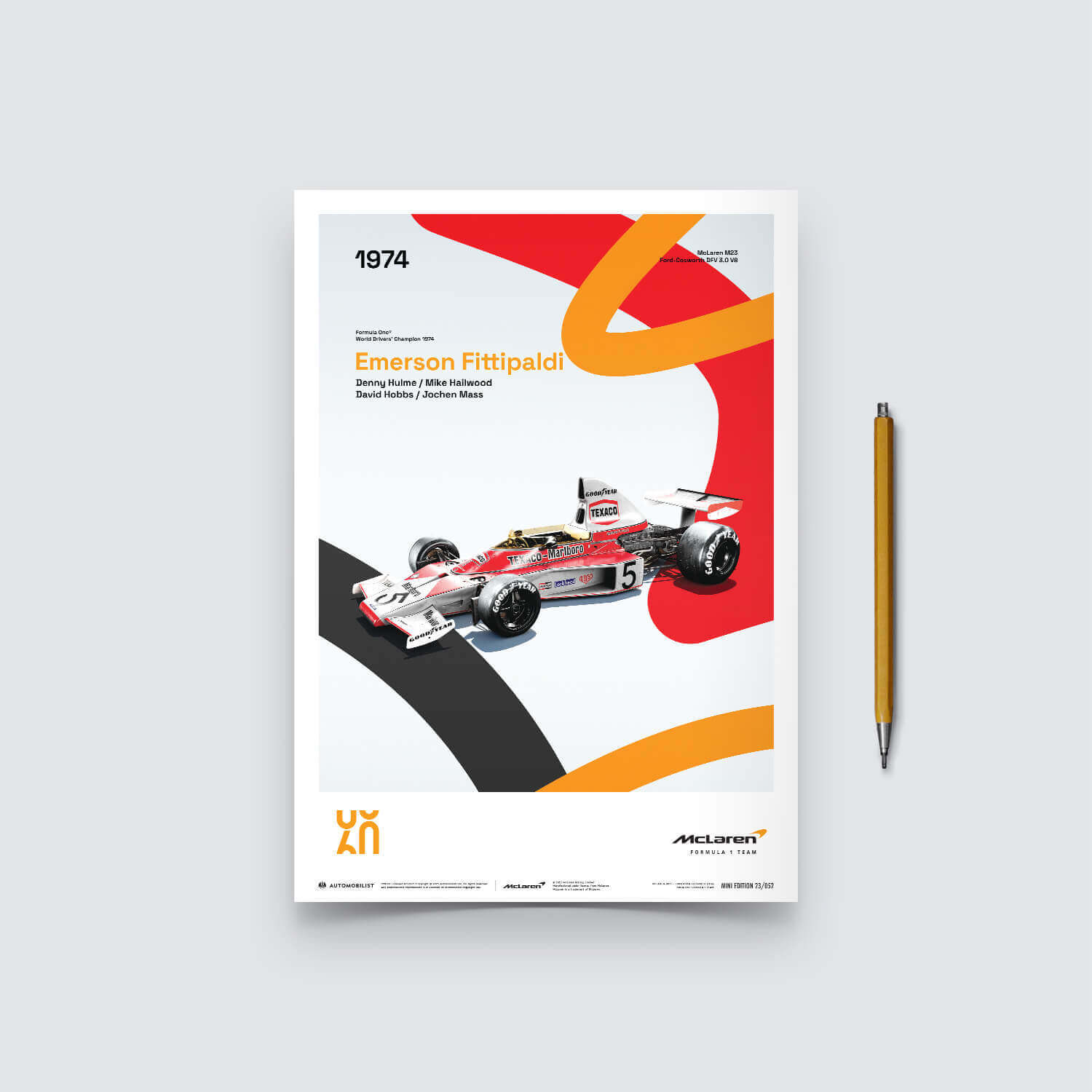 McLaren Racing M23 | 1974 60th Anniversary | McLaren Poster