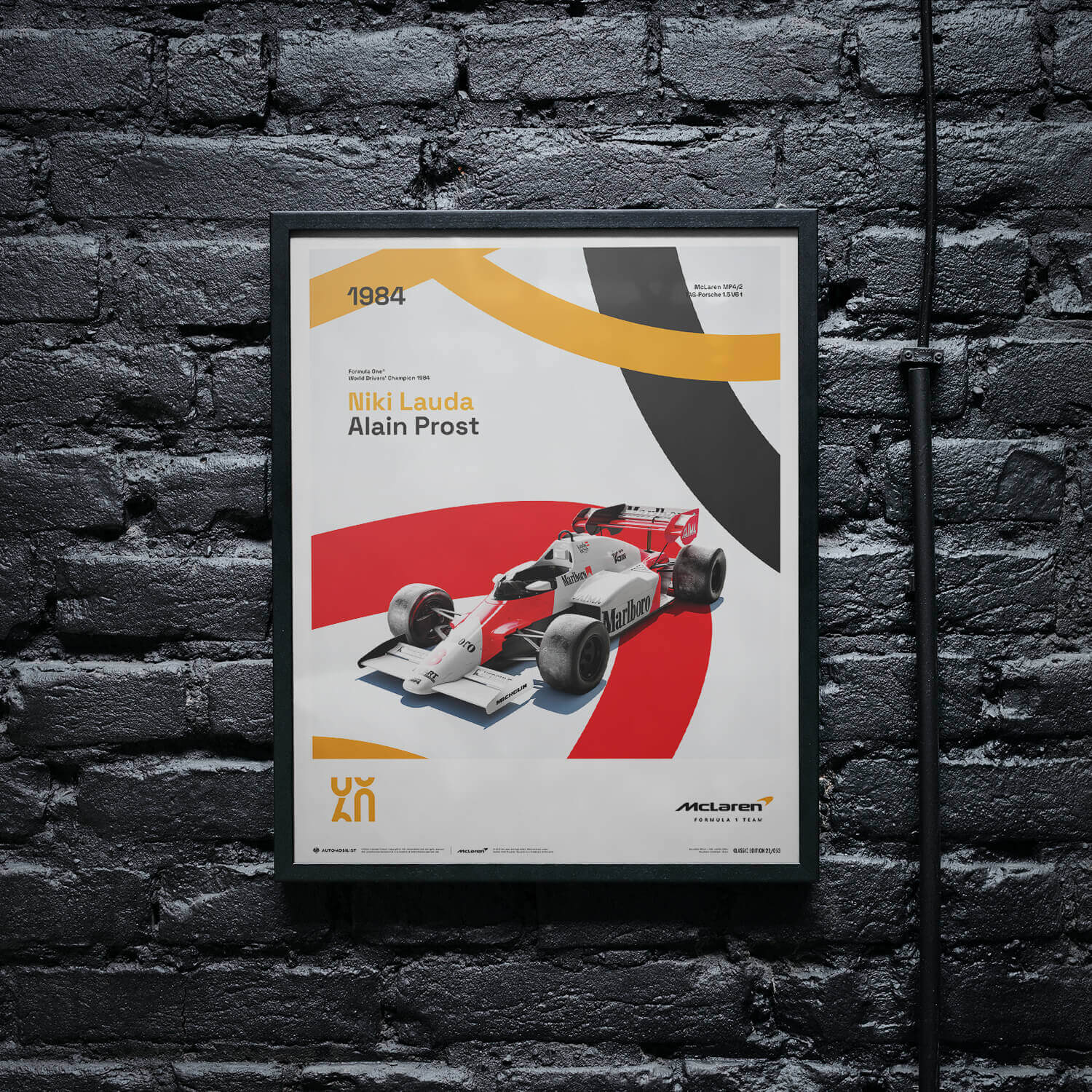 McLaren Racing MP4/2 | 1984 60th Anniversary | McLaren Poster