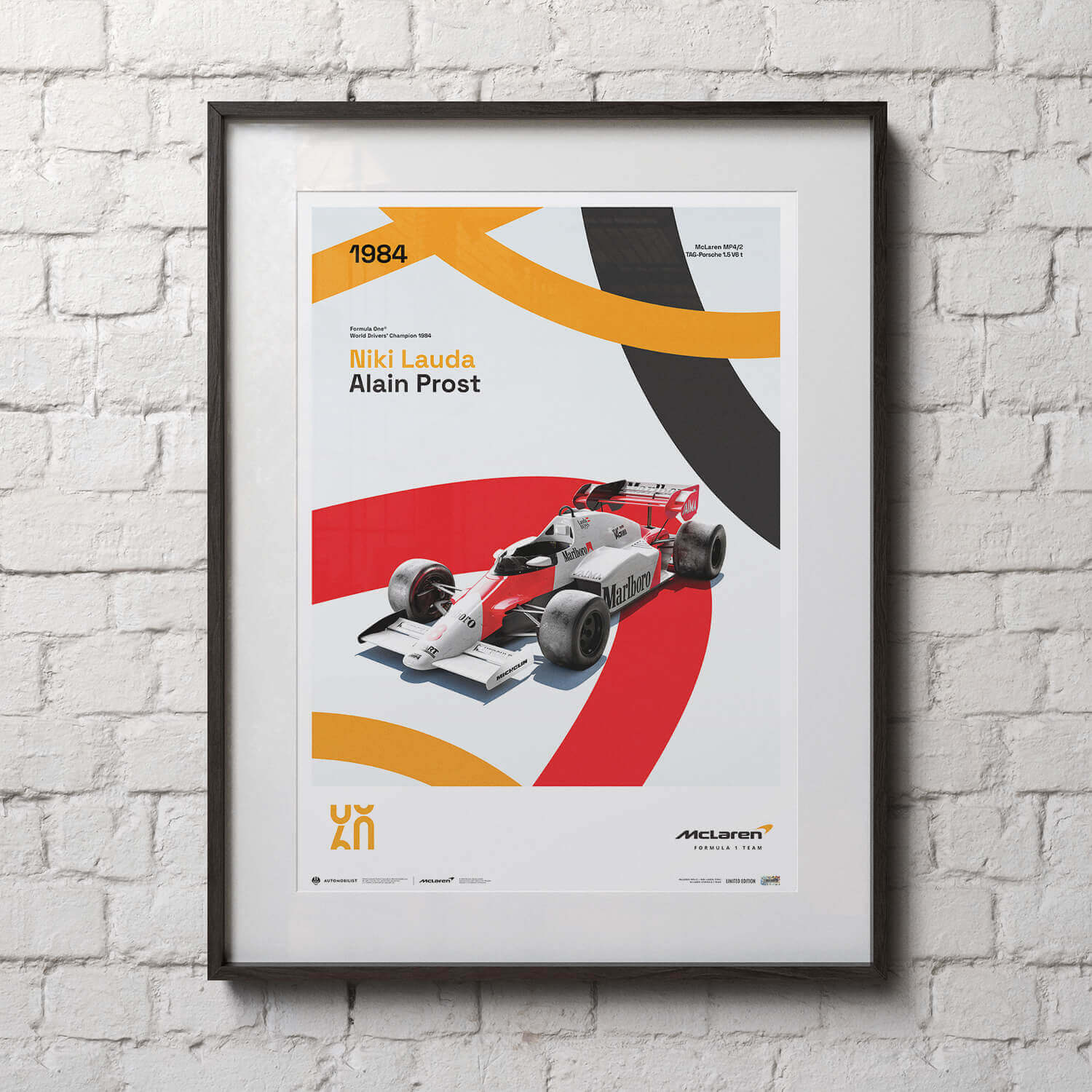 McLaren Racing MP4/2 | 1984 60th Anniversary | McLaren Poster