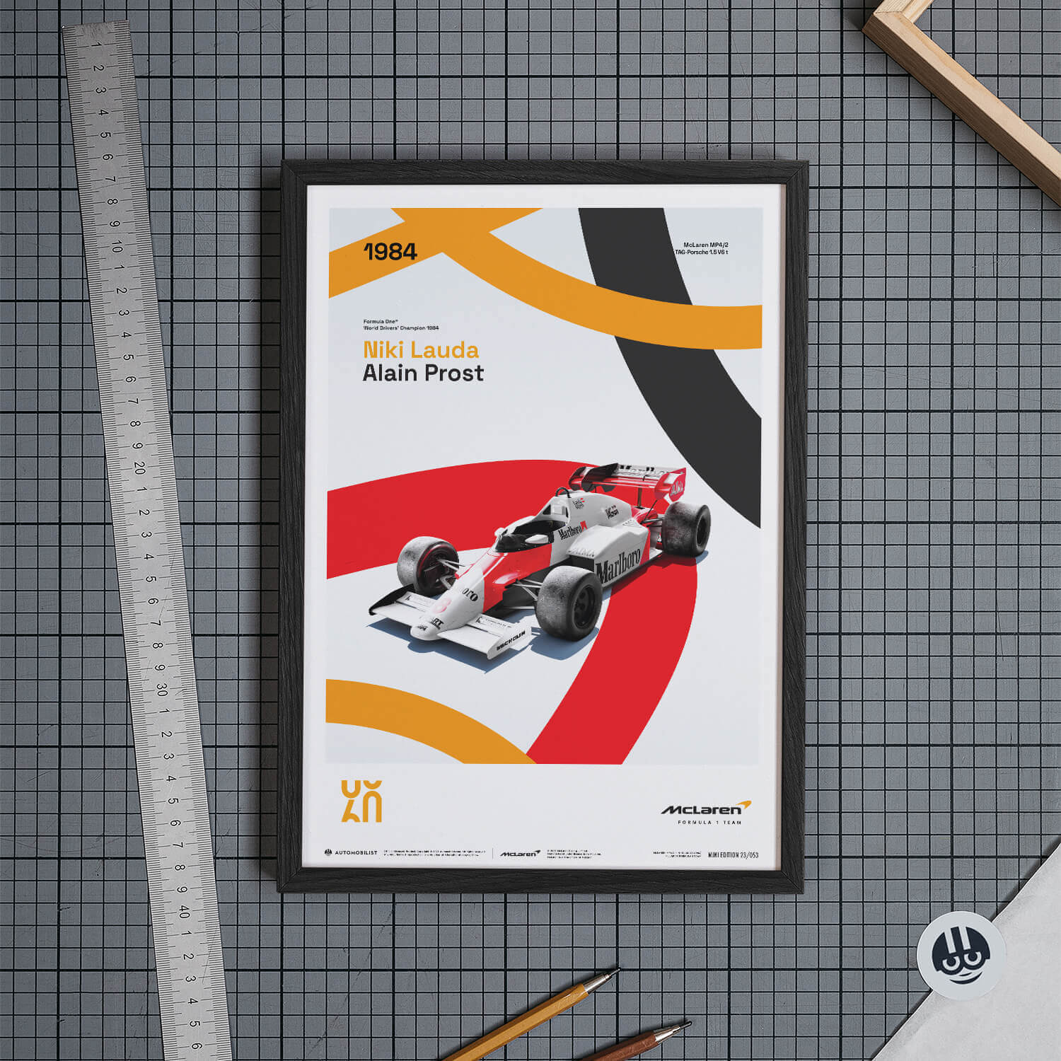 McLaren Racing MP4/2 | 1984 60th Anniversary | McLaren Poster