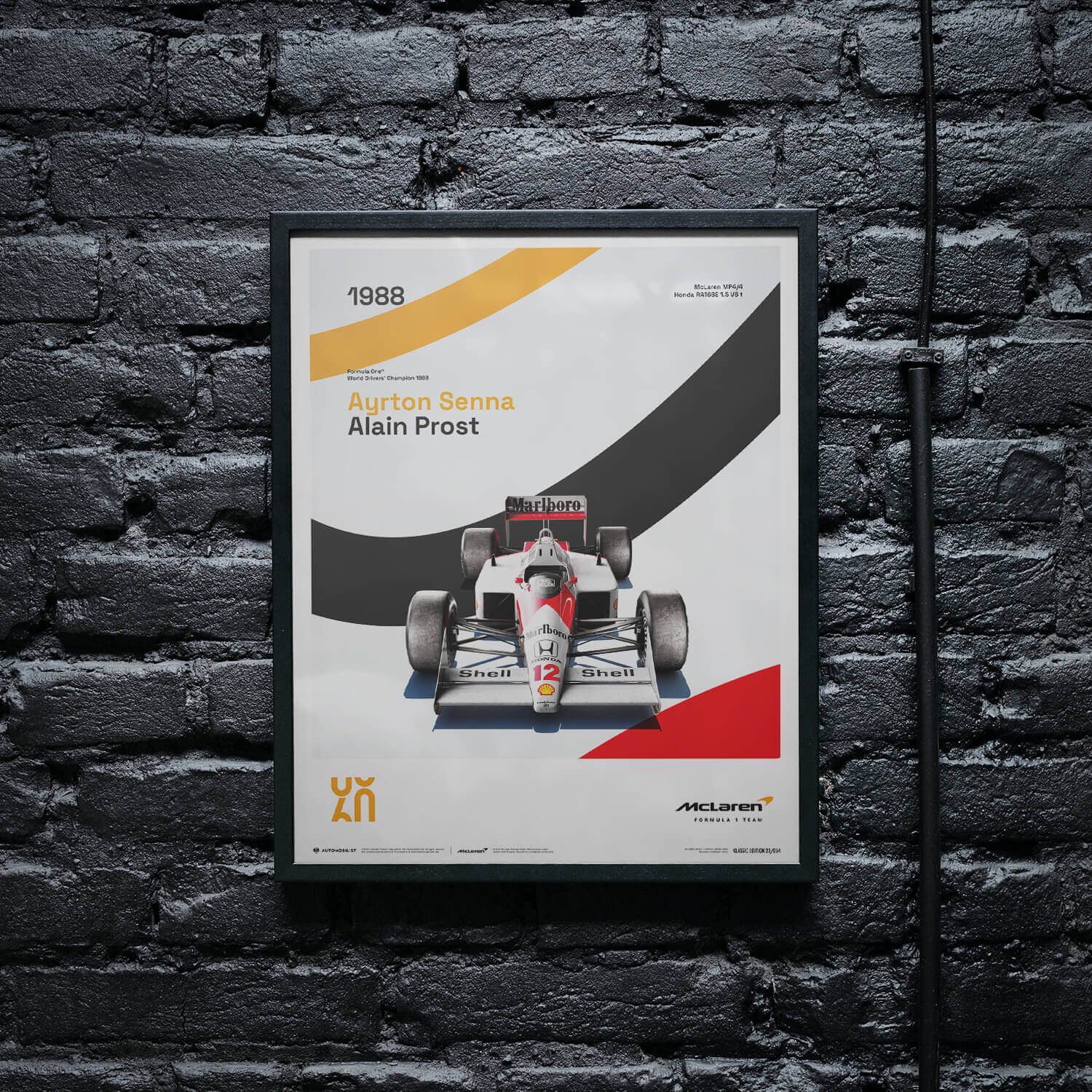 McLaren Racing MP4/4 | 1988 60th Anniversary | McLaren Poster