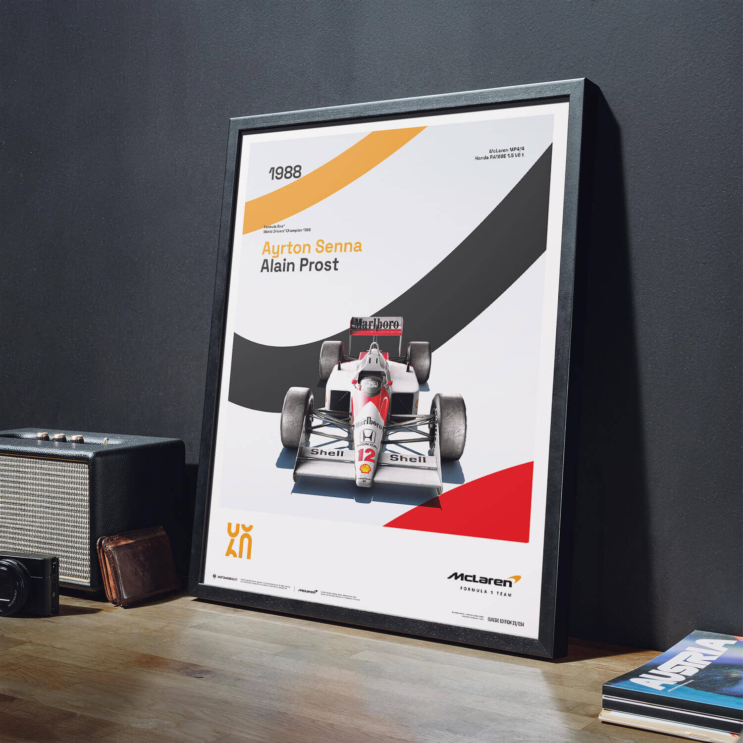 McLaren Racing MP4/4 | 1988 60th Anniversary | McLaren Poster