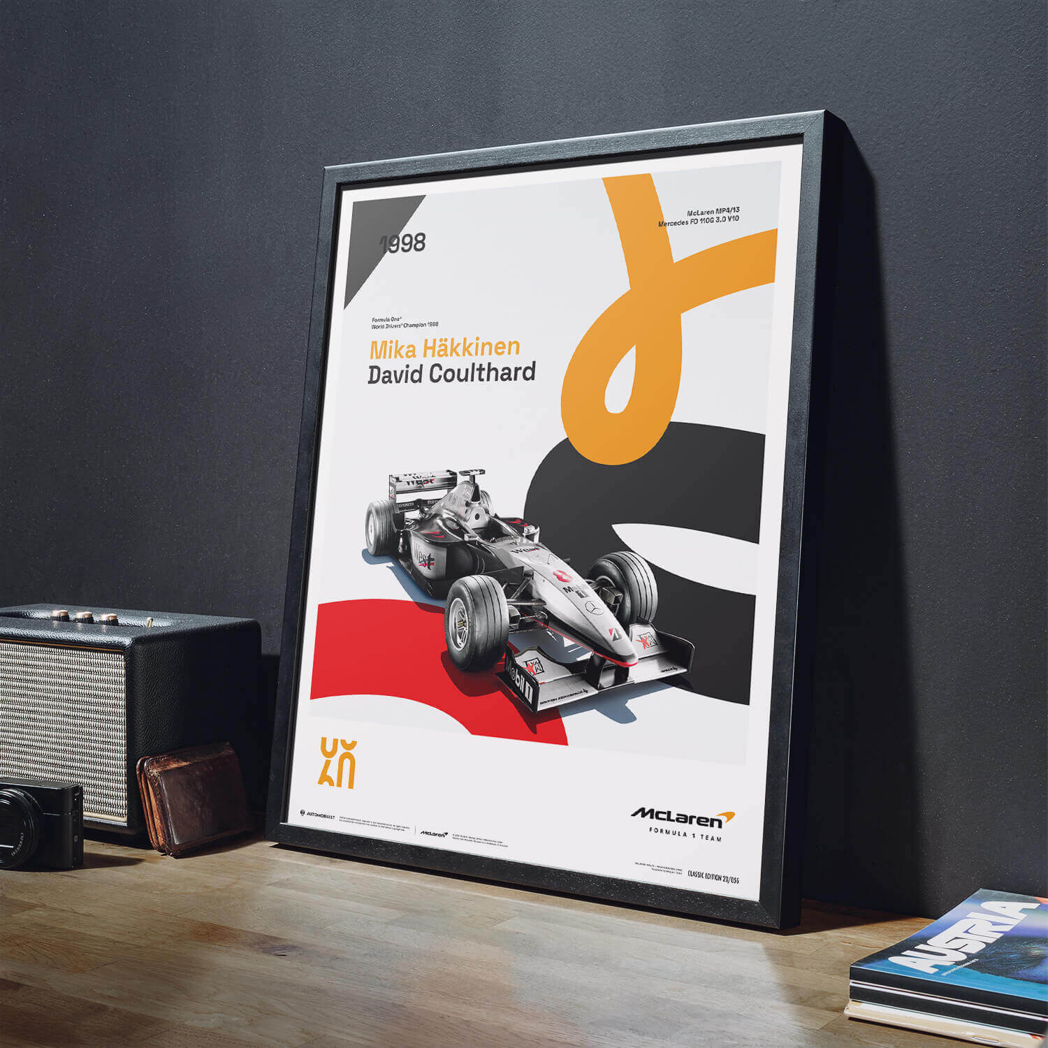 McLaren Racing MP4/13 | 1998 60th Anniversary | McLaren Poster