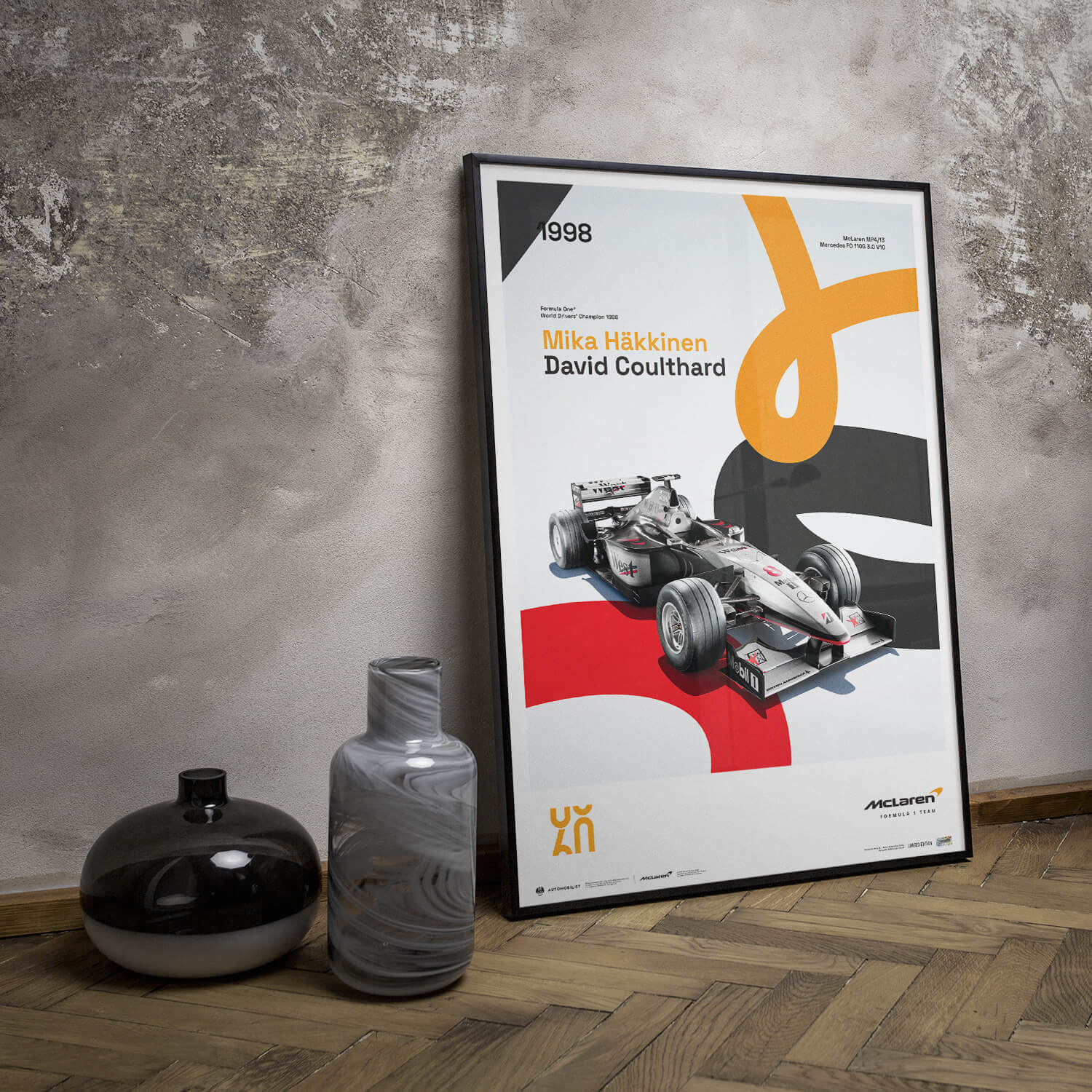 McLaren Racing MP4/13 | 1998 60th Anniversary | McLaren Poster