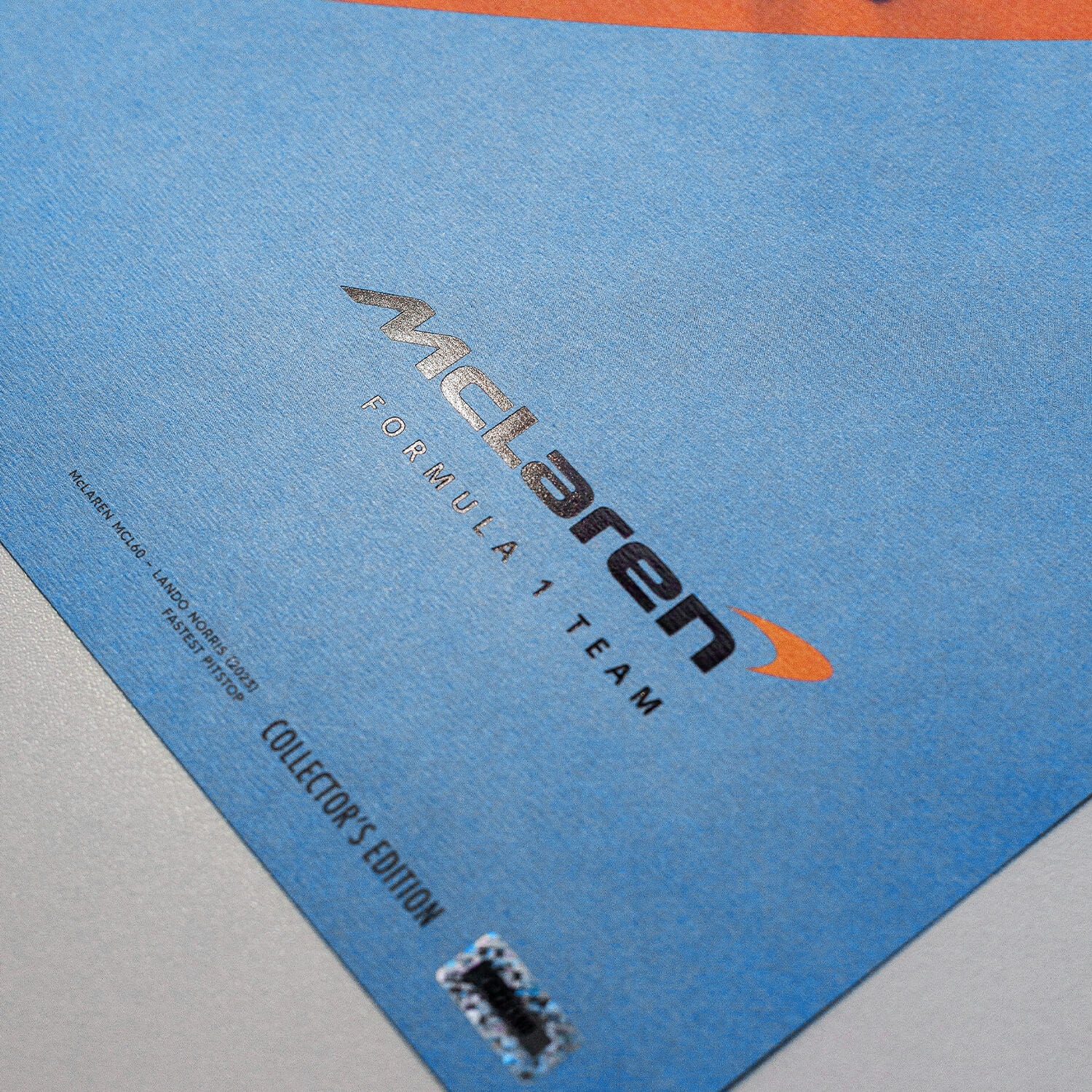 McLaren Formula 1 Team | 2023 World Record Fastest Pit Stop 1.80 | Collector's Edition McLaren Poster