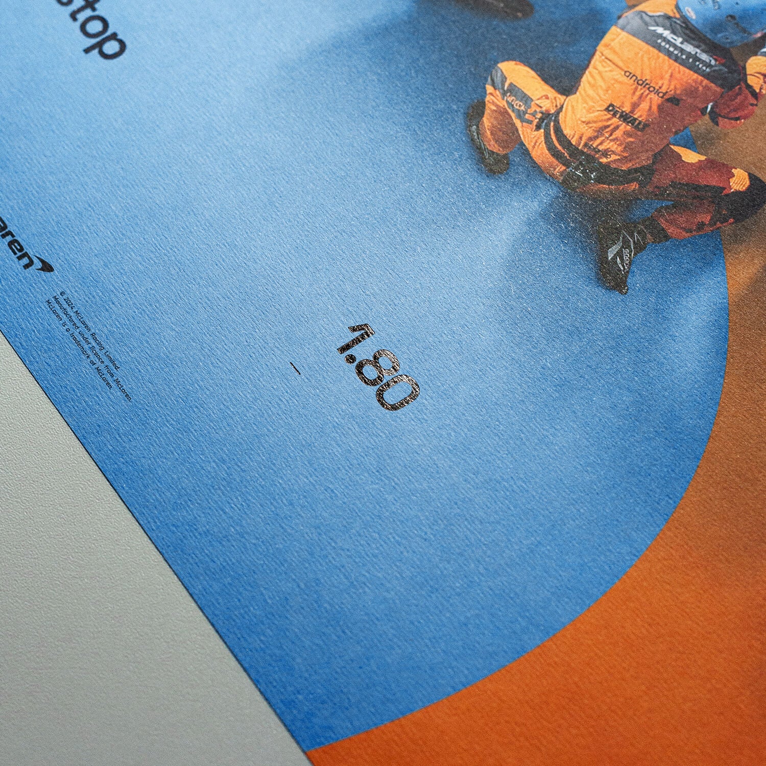 McLaren Formula 1 Team | 2023 World Record Fastest Pit Stop 1.80 | Collector's Edition McLaren Poster