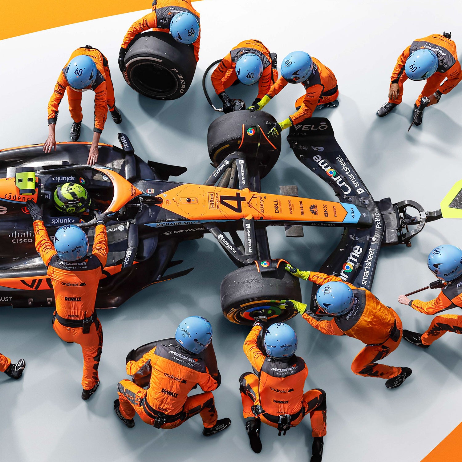 McLaren Formula 1 Team | 2023 World Record Fastest Pit Stop 1.80 | McLaren Poster