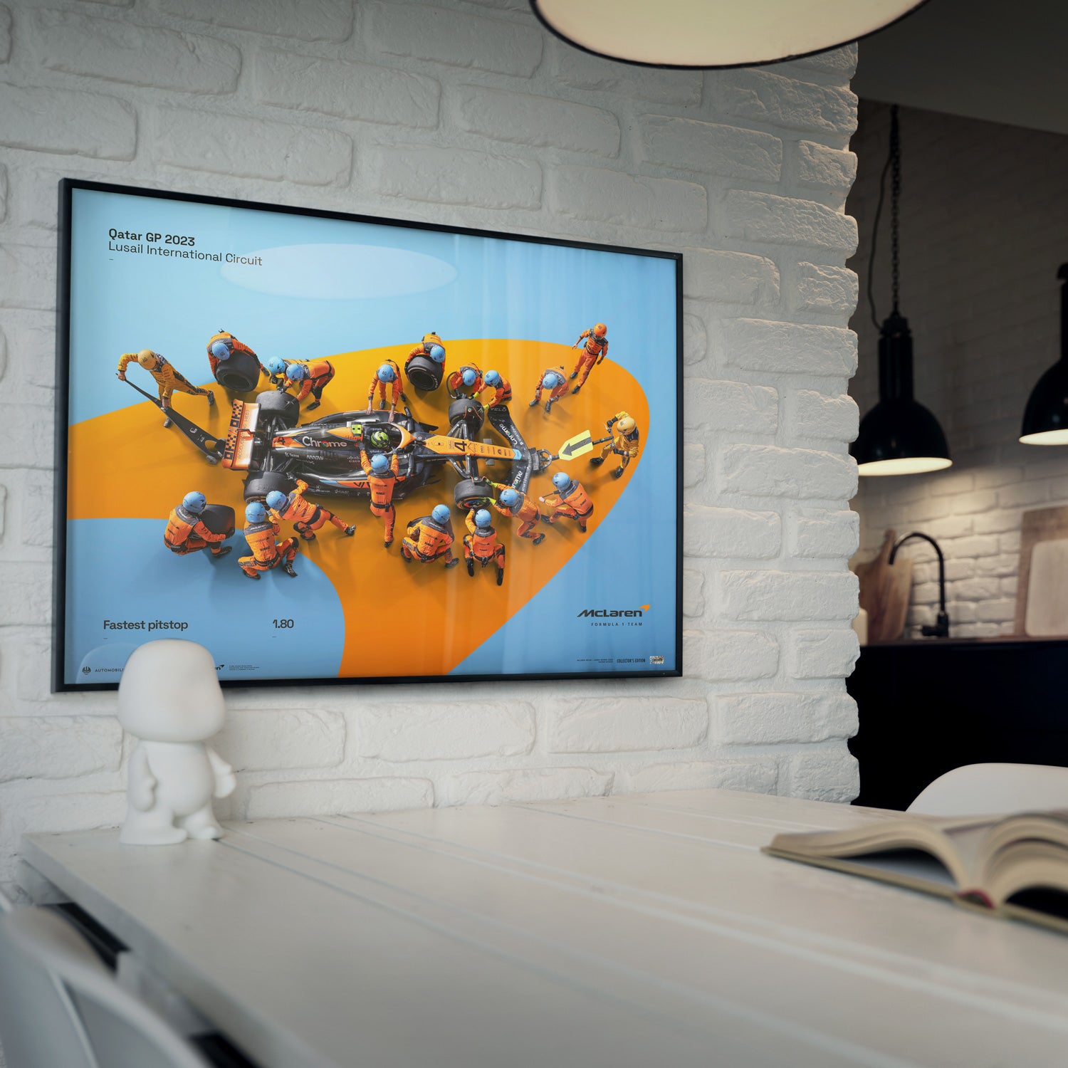 McLaren Formula 1 Team | 2023 World Record Fastest Pit Stop 1.80 | Collector's Edition McLaren Poster
