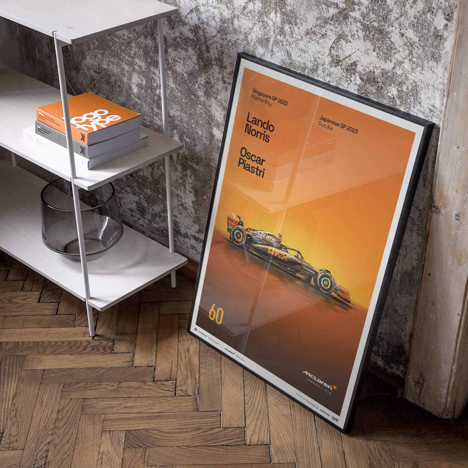 McLaren Formula 1 Team | 2023 Stealth Mode 60th Anniversary | Unique Numbers McLaren Poster