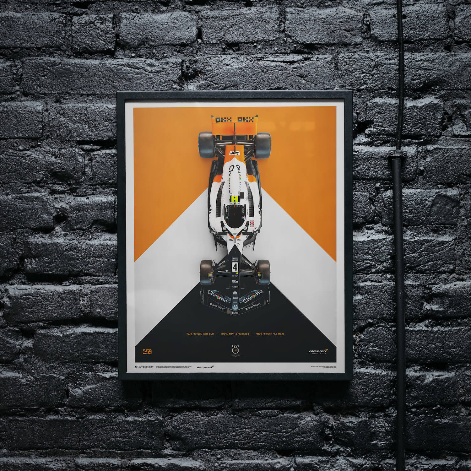 Lando Norris | 2023 The Triple Crown Livery 60th Anniversary | McLaren Formula 1 Team Poster