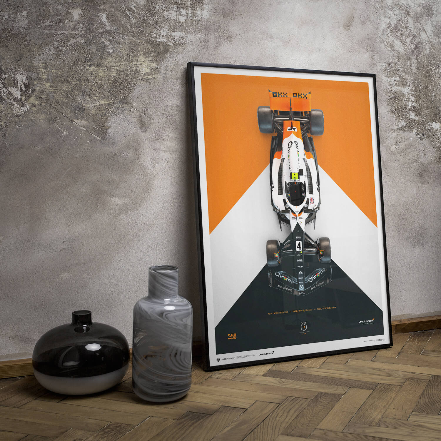 Lando Norris | 2023 The Triple Crown Livery 60th Anniversary | McLaren Formula 1 Team Poster