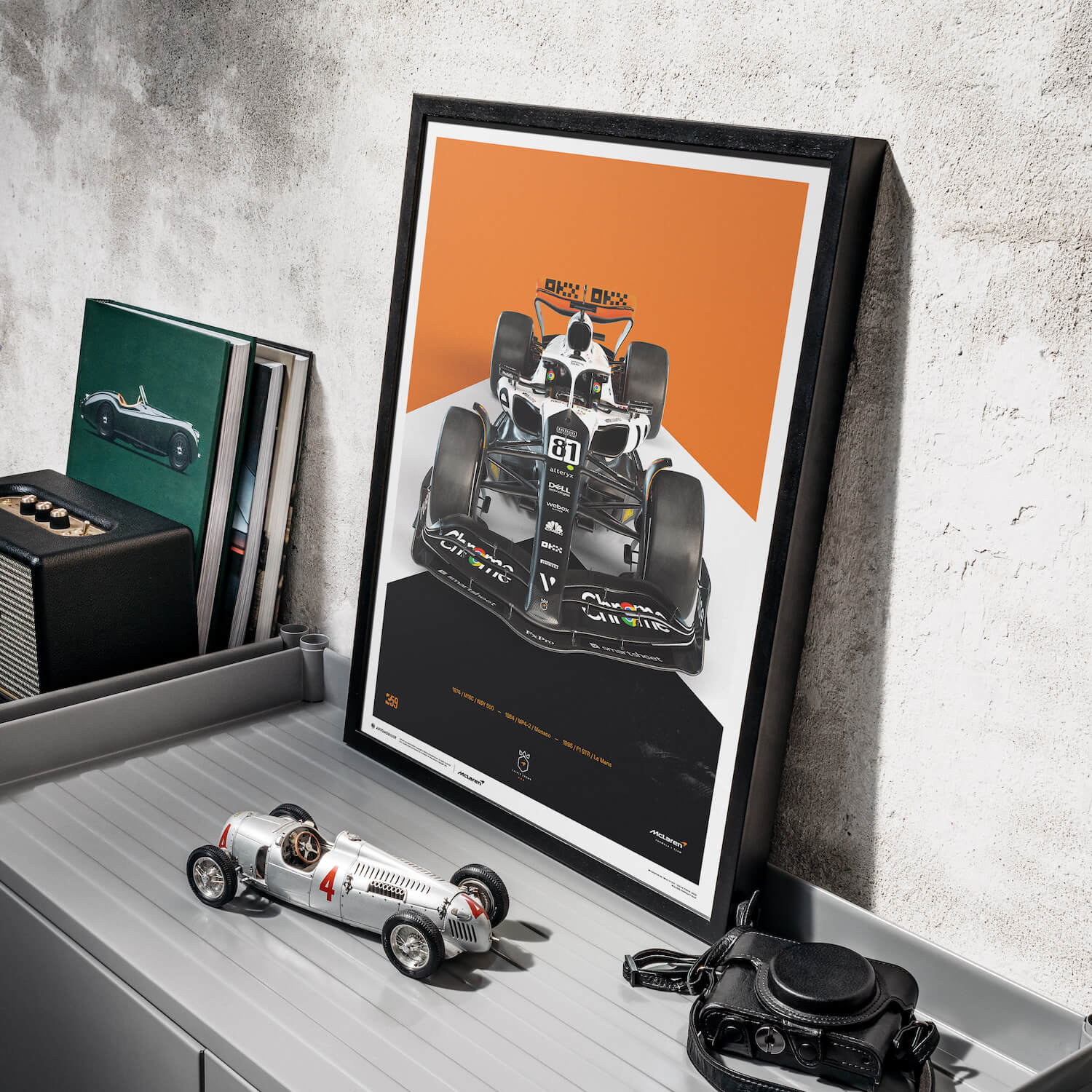 Oscar Piastri | 2023 The Triple Crown Livery 60th Anniversary | McLaren Formula 1 Team Poster