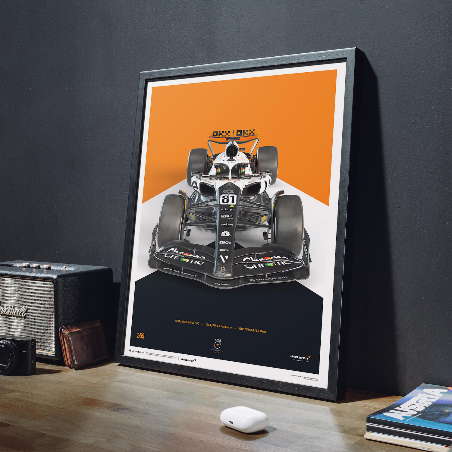 Oscar Piastri | 2023 The Triple Crown Livery 60th Anniversary | McLaren Formula 1 Team Poster