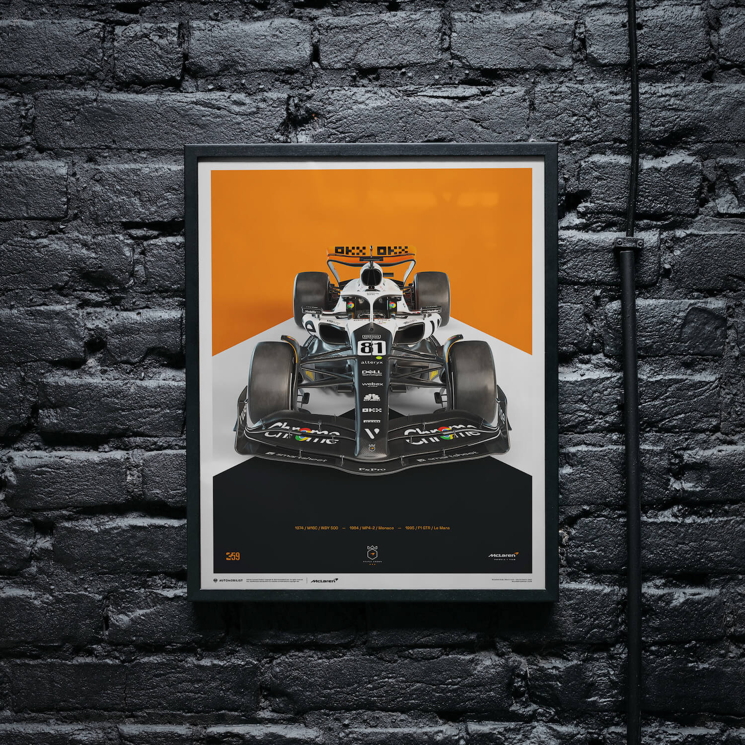 Oscar Piastri | 2023 The Triple Crown Livery 60th Anniversary | McLaren Formula 1 Team Poster