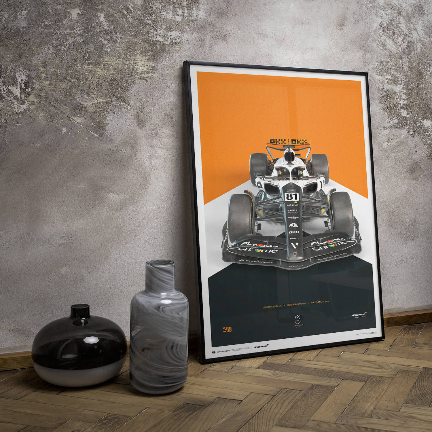 Oscar Piastri | 2023 The Triple Crown Livery 60th Anniversary | McLaren Formula 1 Team Poster