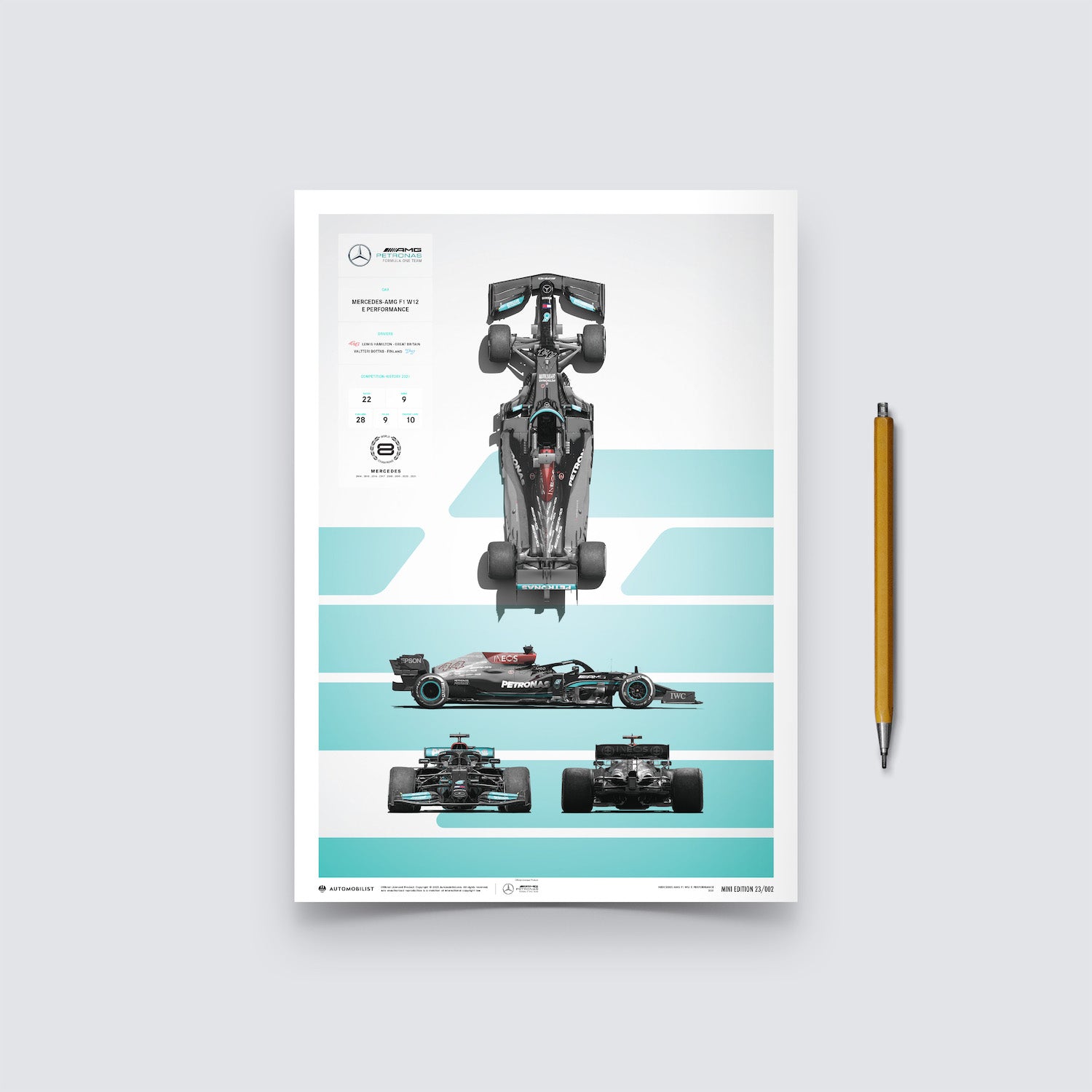 Mercedes-AMG Petronas F1 Team - F1 W12 E Performance - Blueprint - 2021