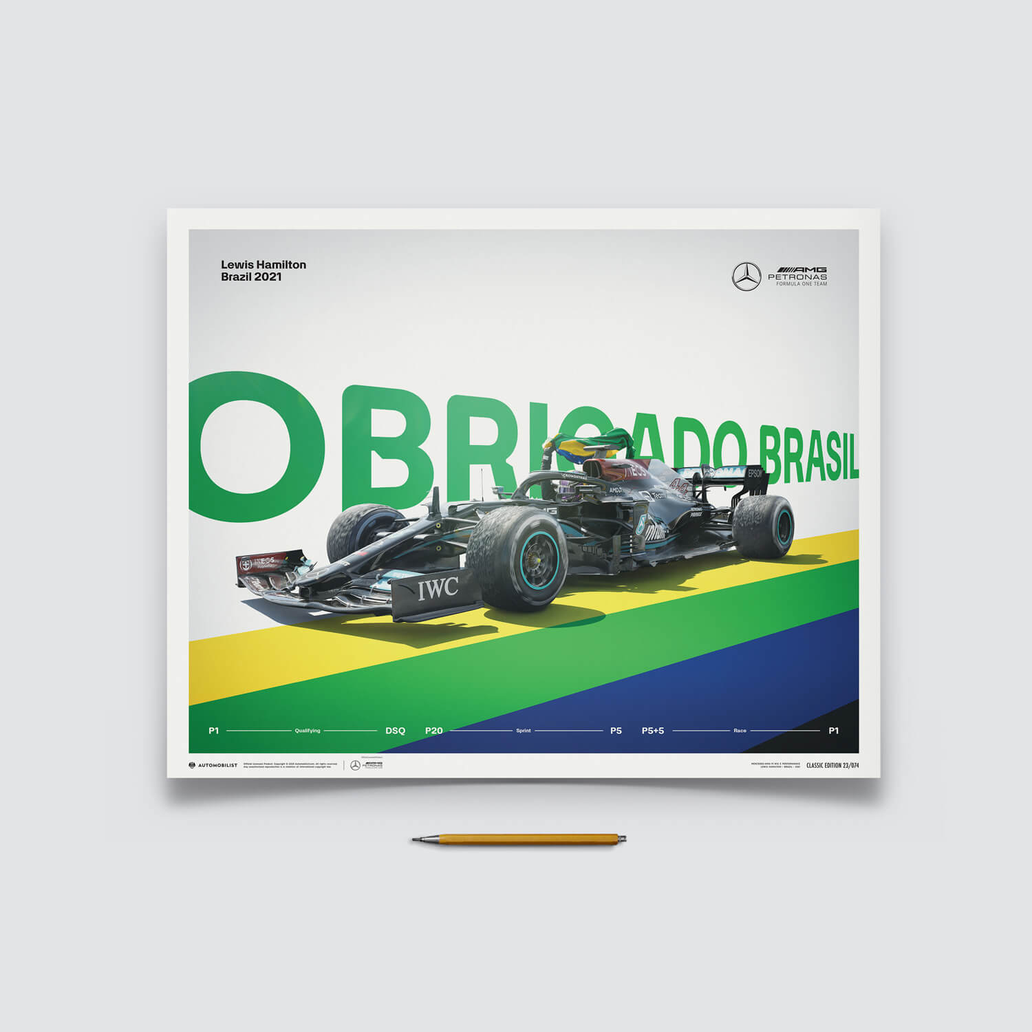 Mercedes-AMG Petronas F1 Team - Lewis Hamilton - Obrigado Brasil - 2021