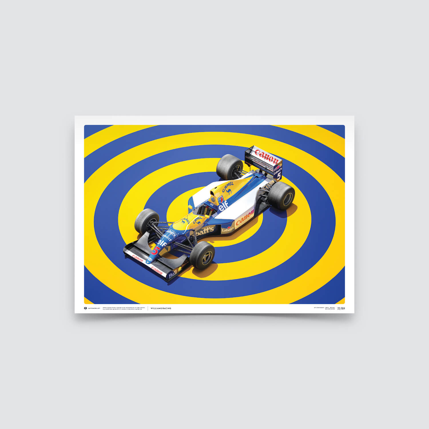 Williams Racing FW14B | 1992 F1® World Drivers' & Constructors' Champion | Williams Poster