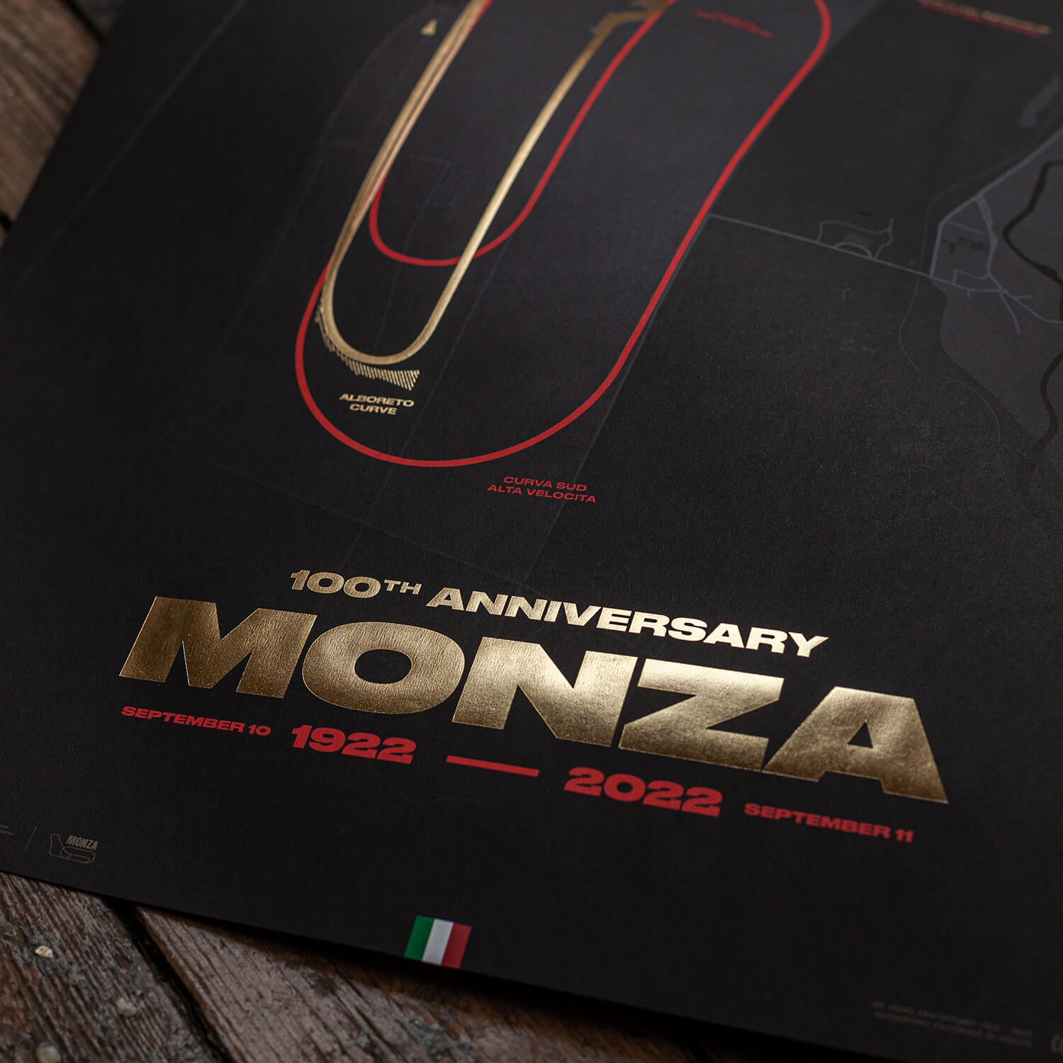 Monza Circuit | 100th Anniversary Track Evolution | Collector’s Edition Track Poster