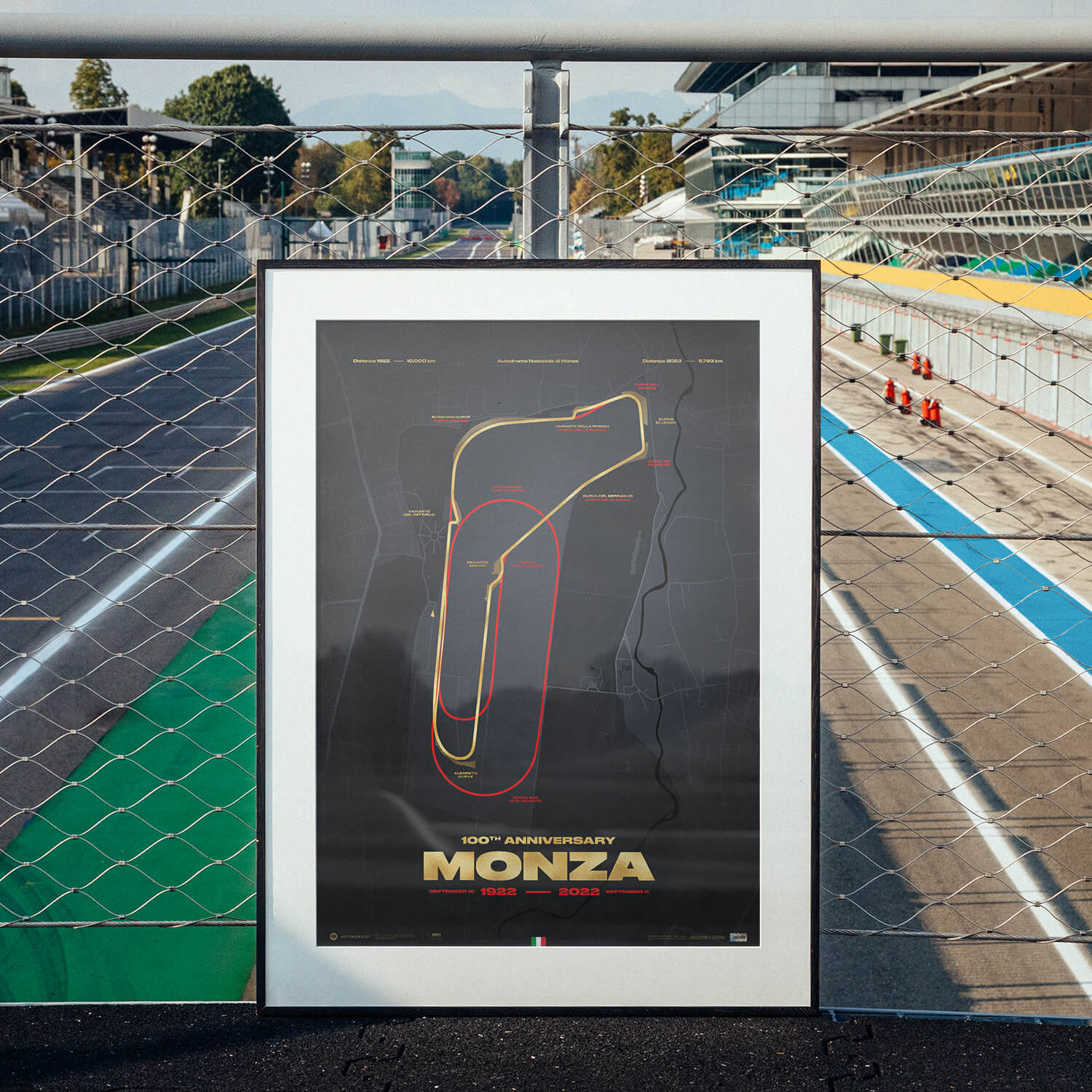 Monza Circuit | 100th Anniversary Track Evolution | Collector’s Edition Track Poster
