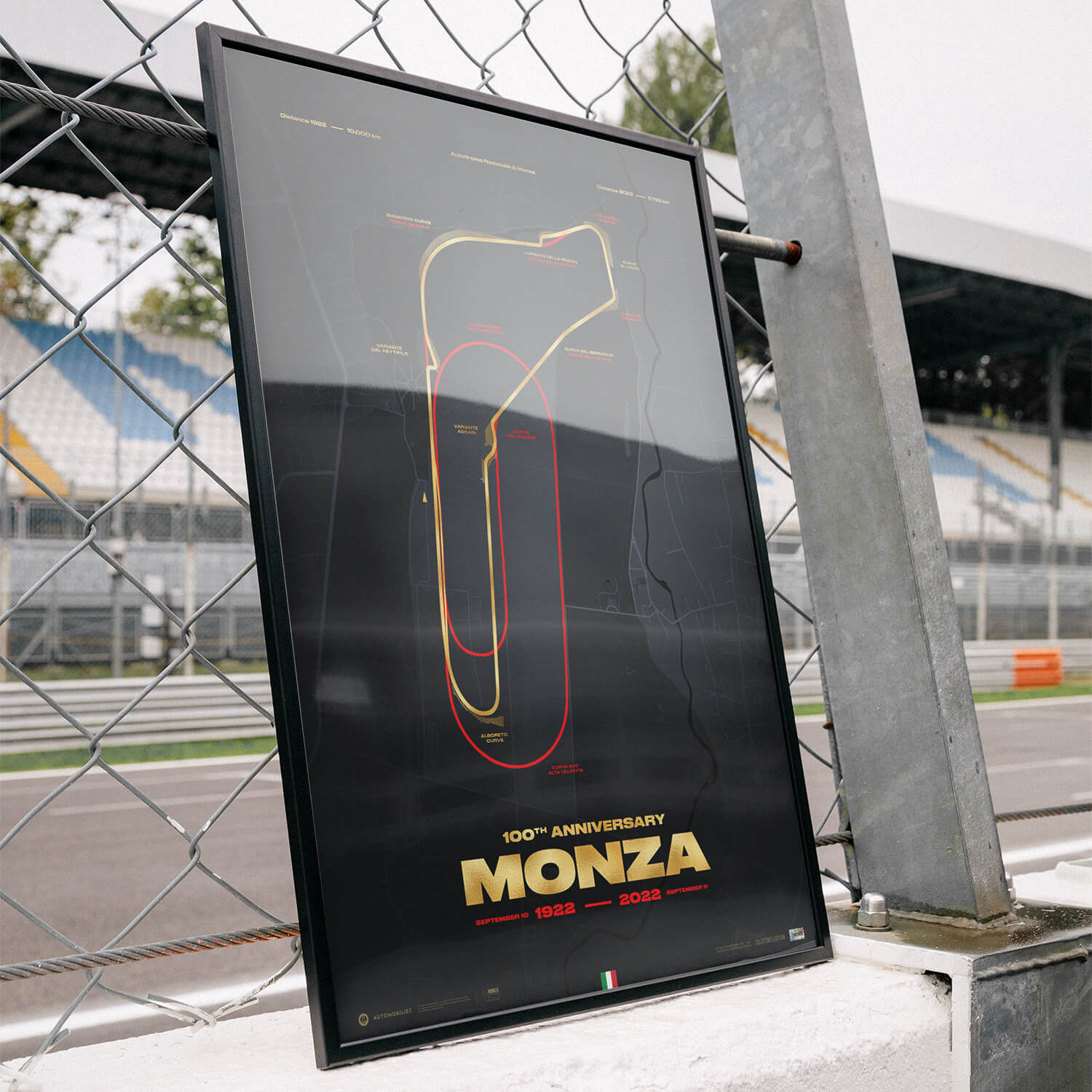 Monza Circuit | 100th Anniversary Track Evolution | Collector’s Edition Track Poster