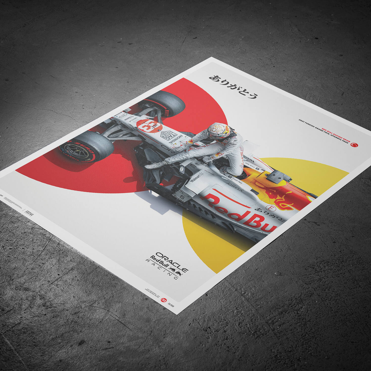 Oracle Red Bull Racing | 2021 The White Bull Honda Livery Turkish Grand Prix | Red Bull Poster