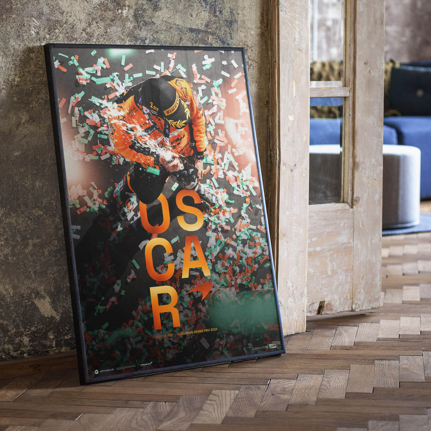 Oscar Piastri | 2024 Maiden Grand Prix Win Hungary | Collector’s Edition McLaren Formula 1 Team Poster
