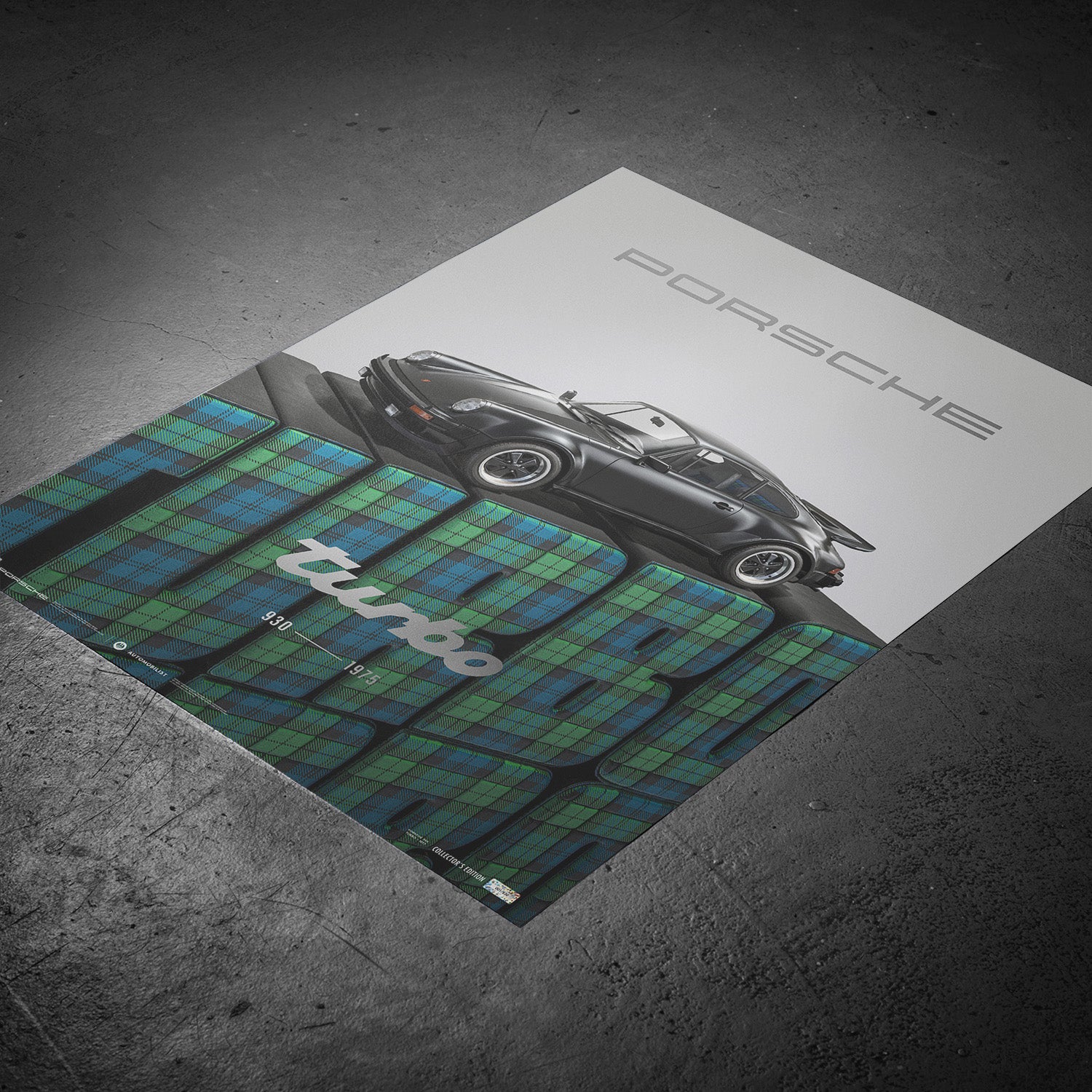 Porsche 911 (930) Turbo 3.0 - 1975 | Porsche History Series | Collector's Edition Poster