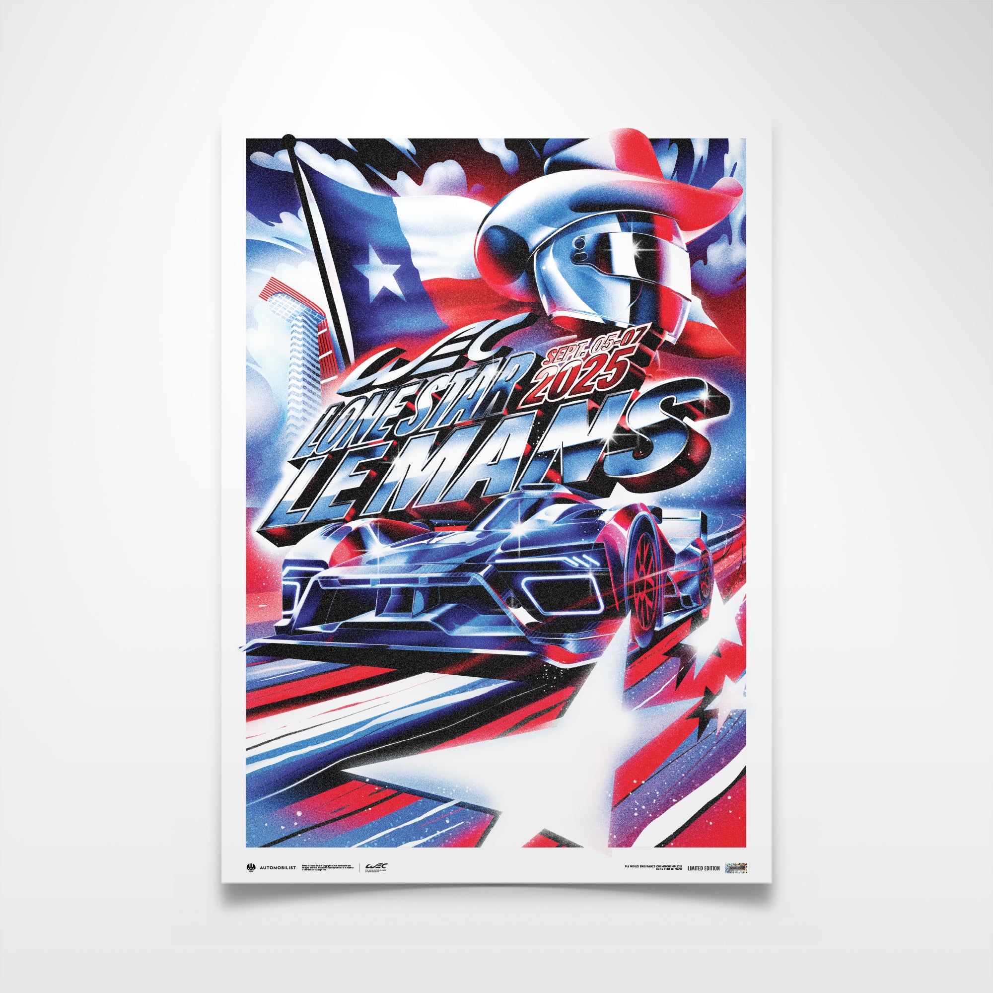 FIA WEC 2025 | Lone Star Le Mans | Limited Edition Official Event Poster