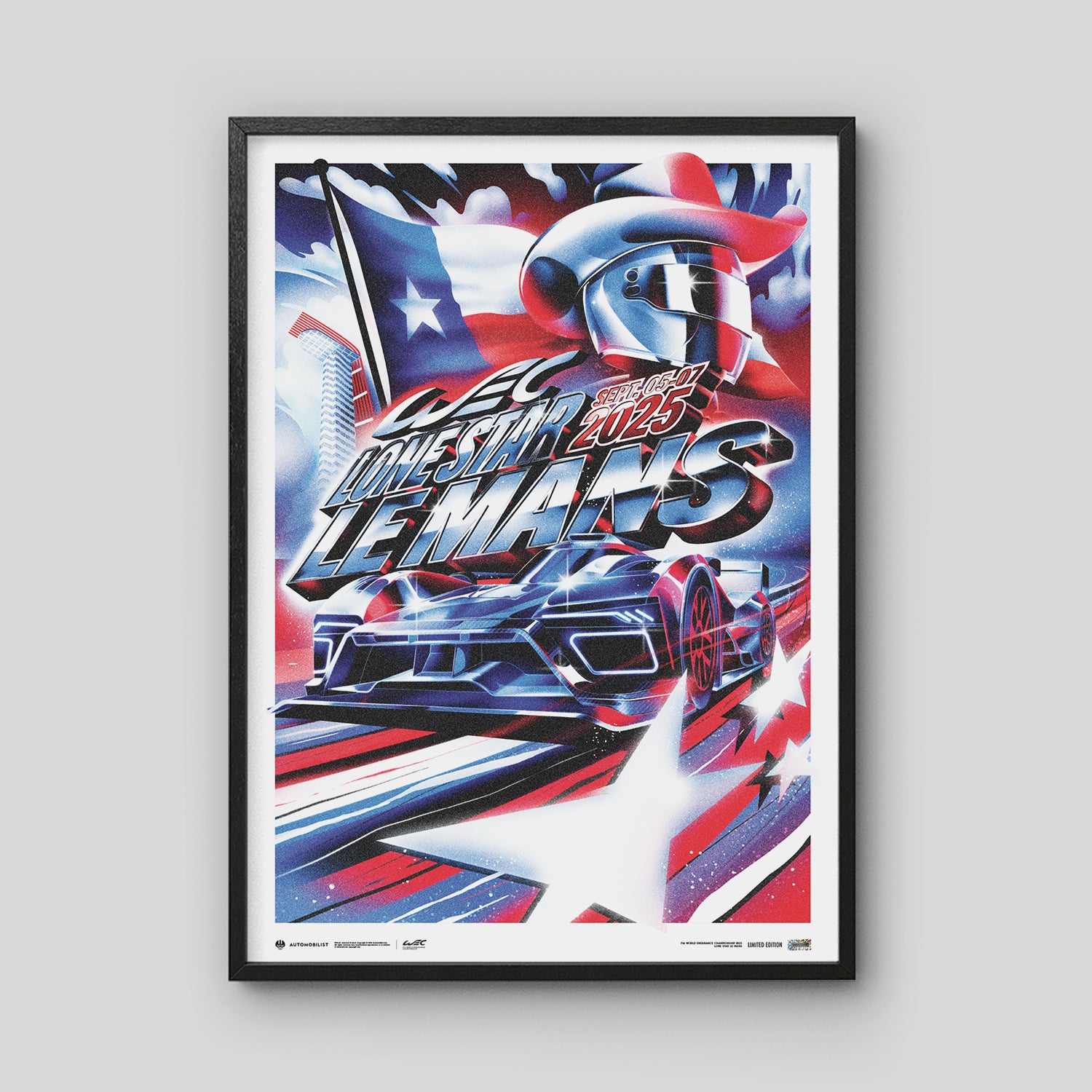 FIA WEC 2025 | Lone Star Le Mans | Limited Edition Official Event Poster