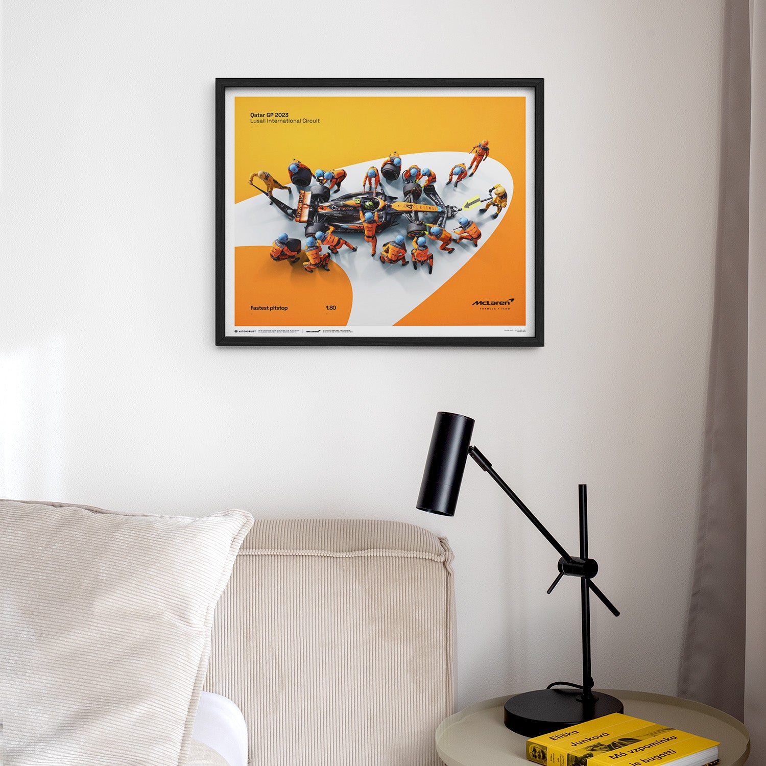McLaren Formula 1 Team | 2023 World Record Fastest Pit Stop 1.80 | McLaren Poster