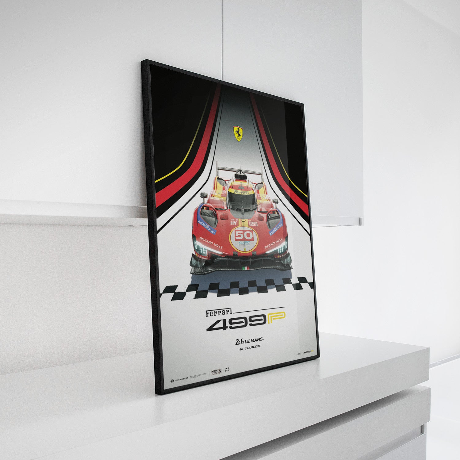 Ferrari 499P – 24 Hours of Le Mans 2025 | Official Poster