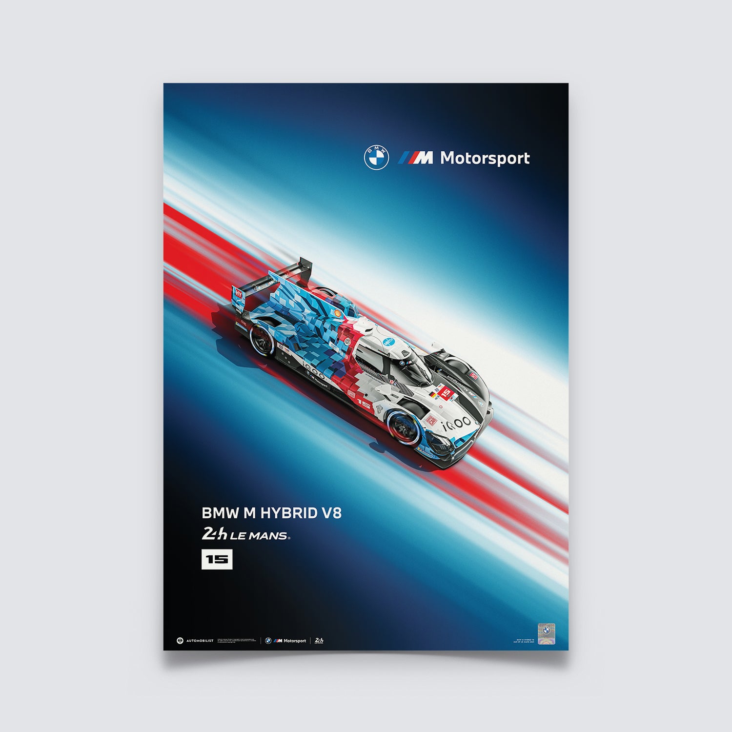 BMW M Hybrid V8 Poster – 24h of Le Mans 2025 | Official Poster
