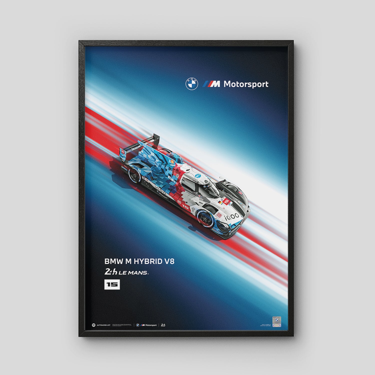 BMW M Hybrid V8 Poster – 24h of Le Mans 2025 | Official Poster