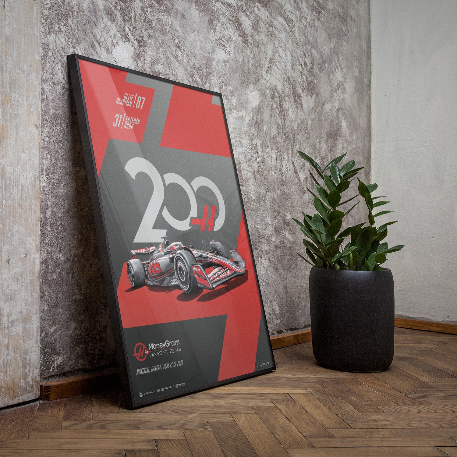 MoneyGram Haas F1® Team 200th Grand Prix™ | Montreal 2025 | Official Poster