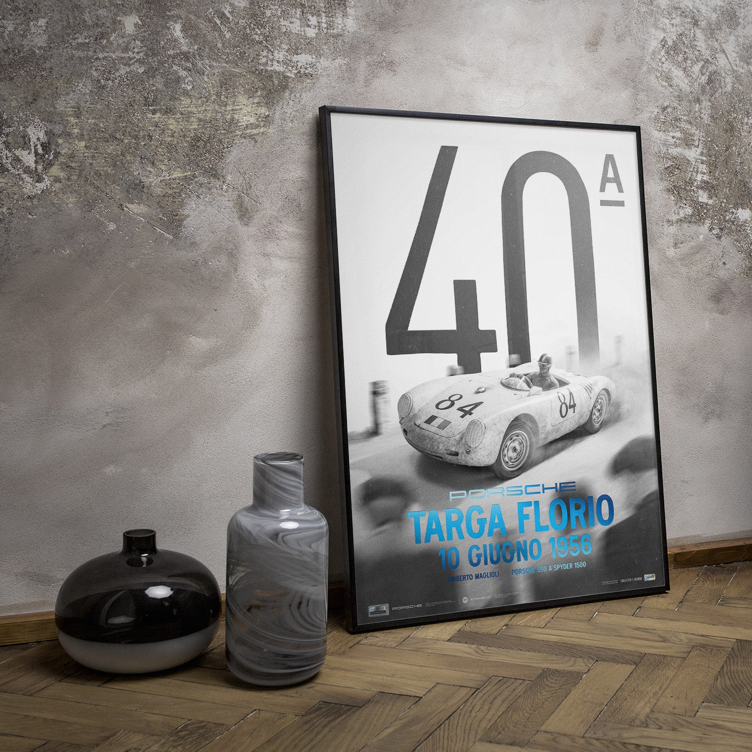 Porsche 550 A Spyder 1500 | Targa Florio 1956 | Official Poster