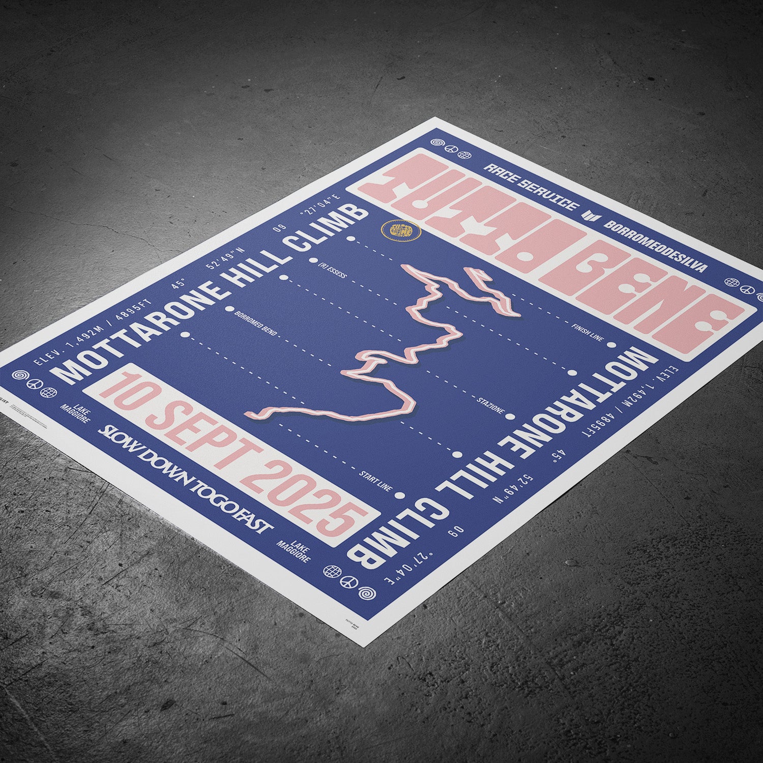 Tutto Bene | Mottarone Hill Climb | Official Poster
