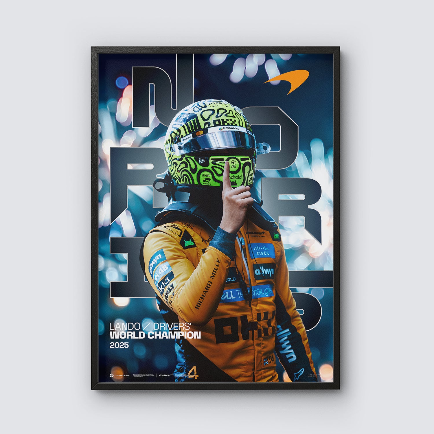 McLaren Formula 1® Team | Lando Norris | Drivers' World Champion 2025 | Official Poster