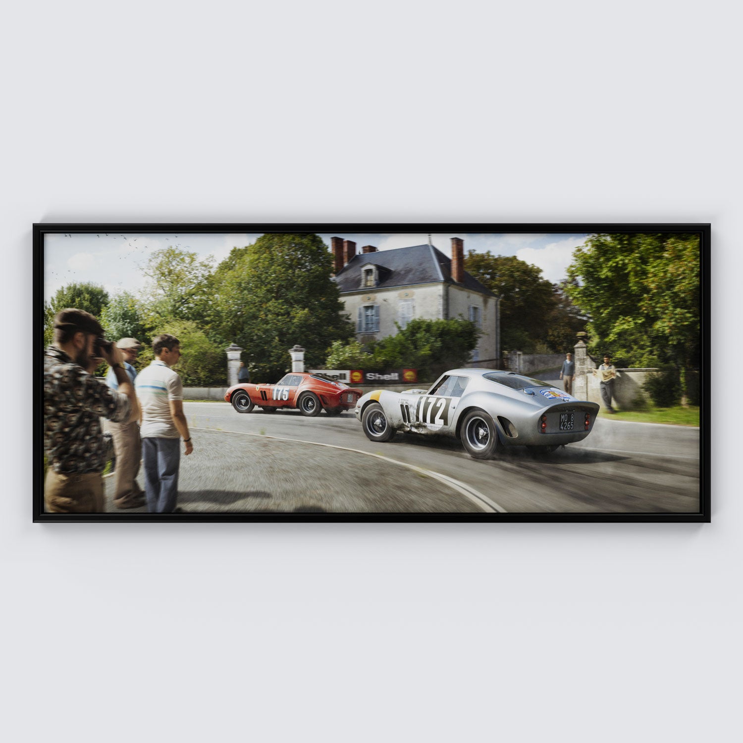 Silver Stallion Racing For Victory | 1964 Ferrari 250 GTO Tour de France | Metal Print
