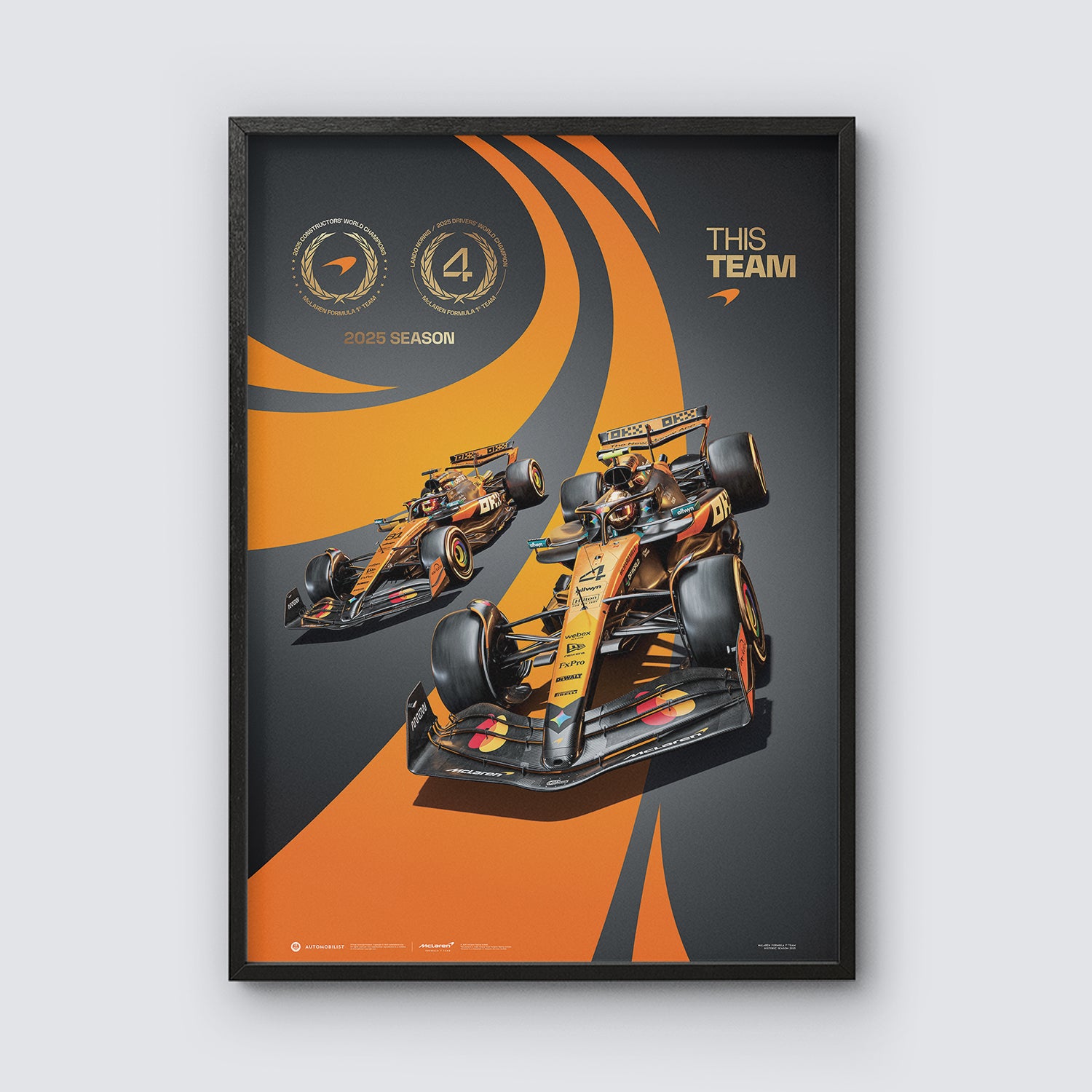 McLaren Formula 1ÂŽ Team | 2025 Double Crown | Official Poster