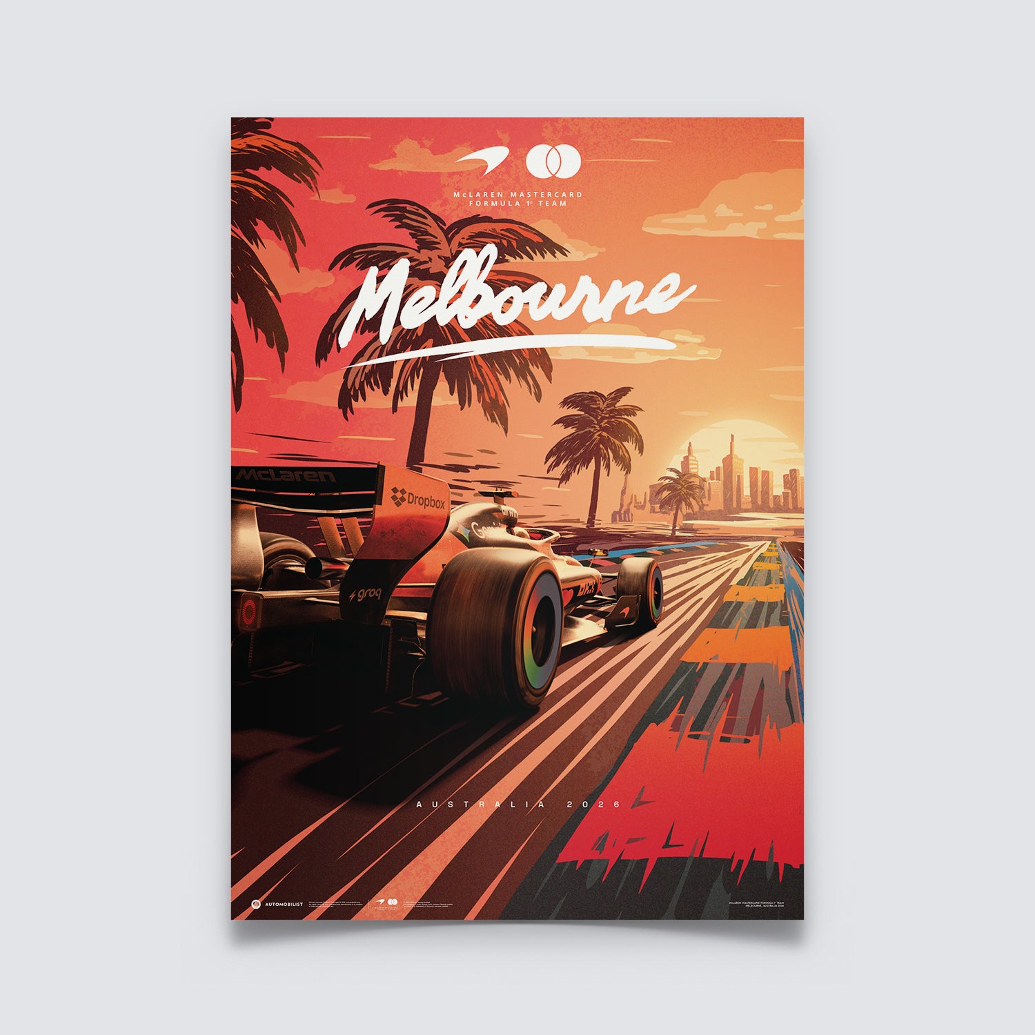 McLaren Mastercard Formula 1® Team | Melbourne 2026 | Official Poster