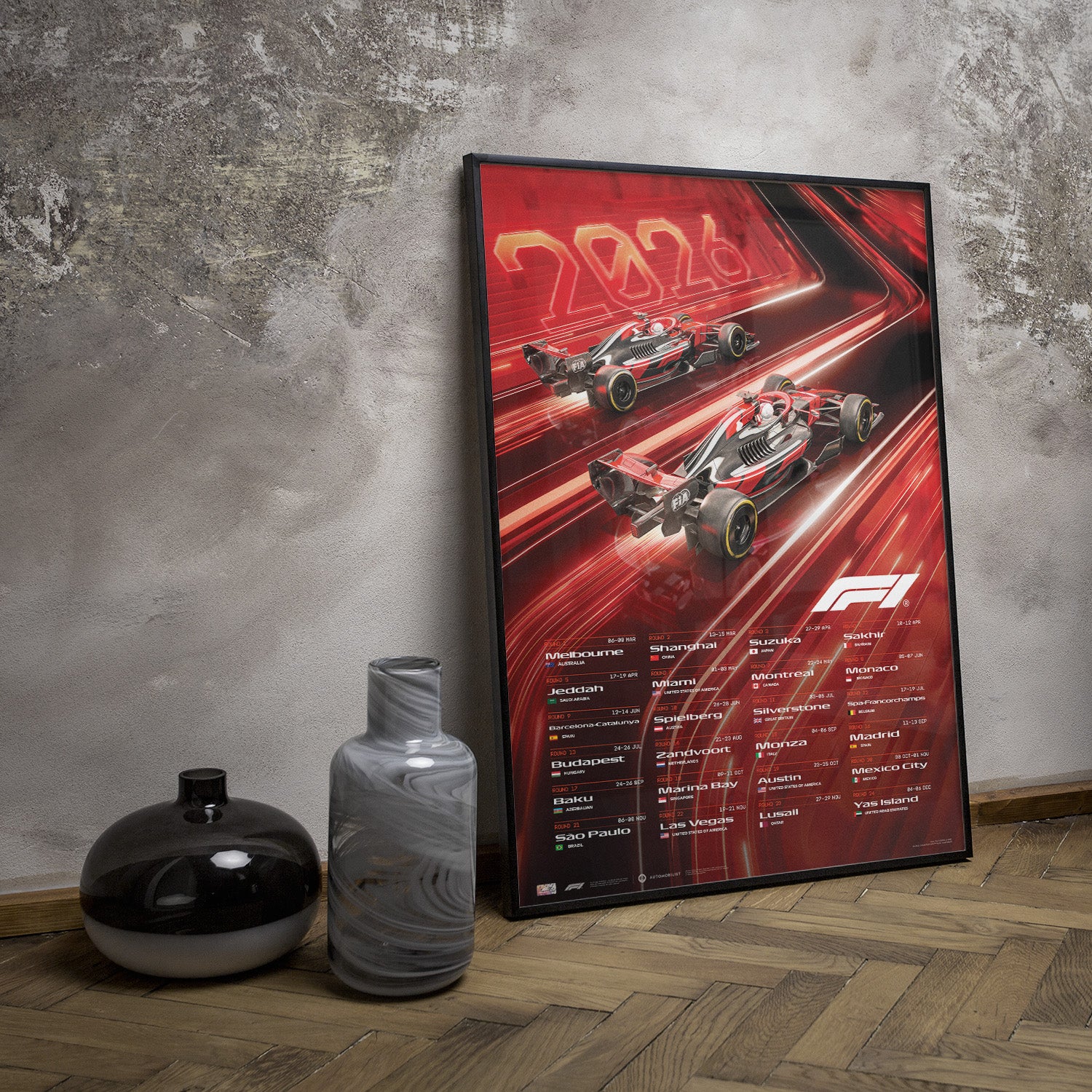 Formula 1® | Calendar Poster | 2026