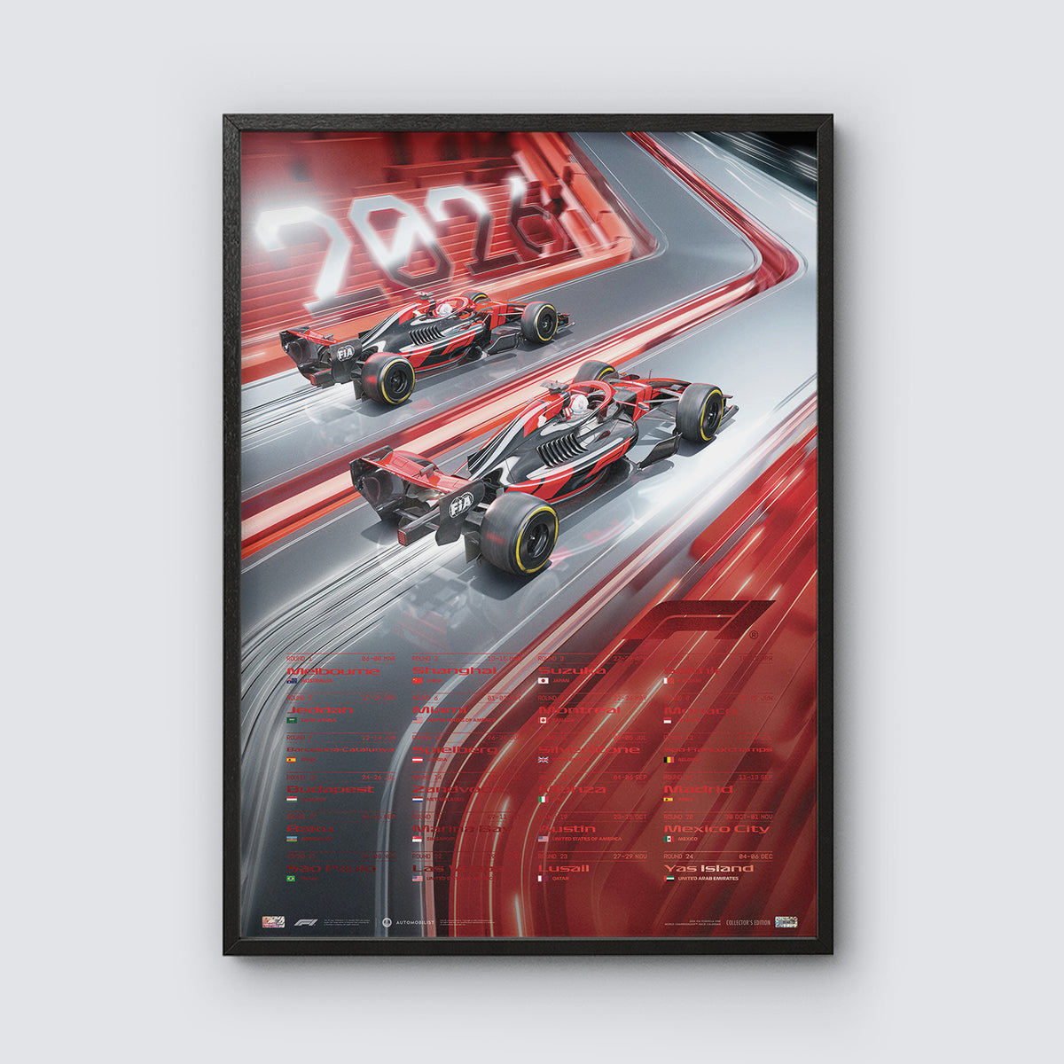 Formula 1® | Calendar Poster | 2026 | Collector's Edition