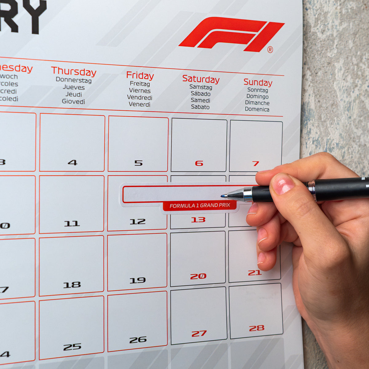 Formula 1® - Official Calendar - 2027
