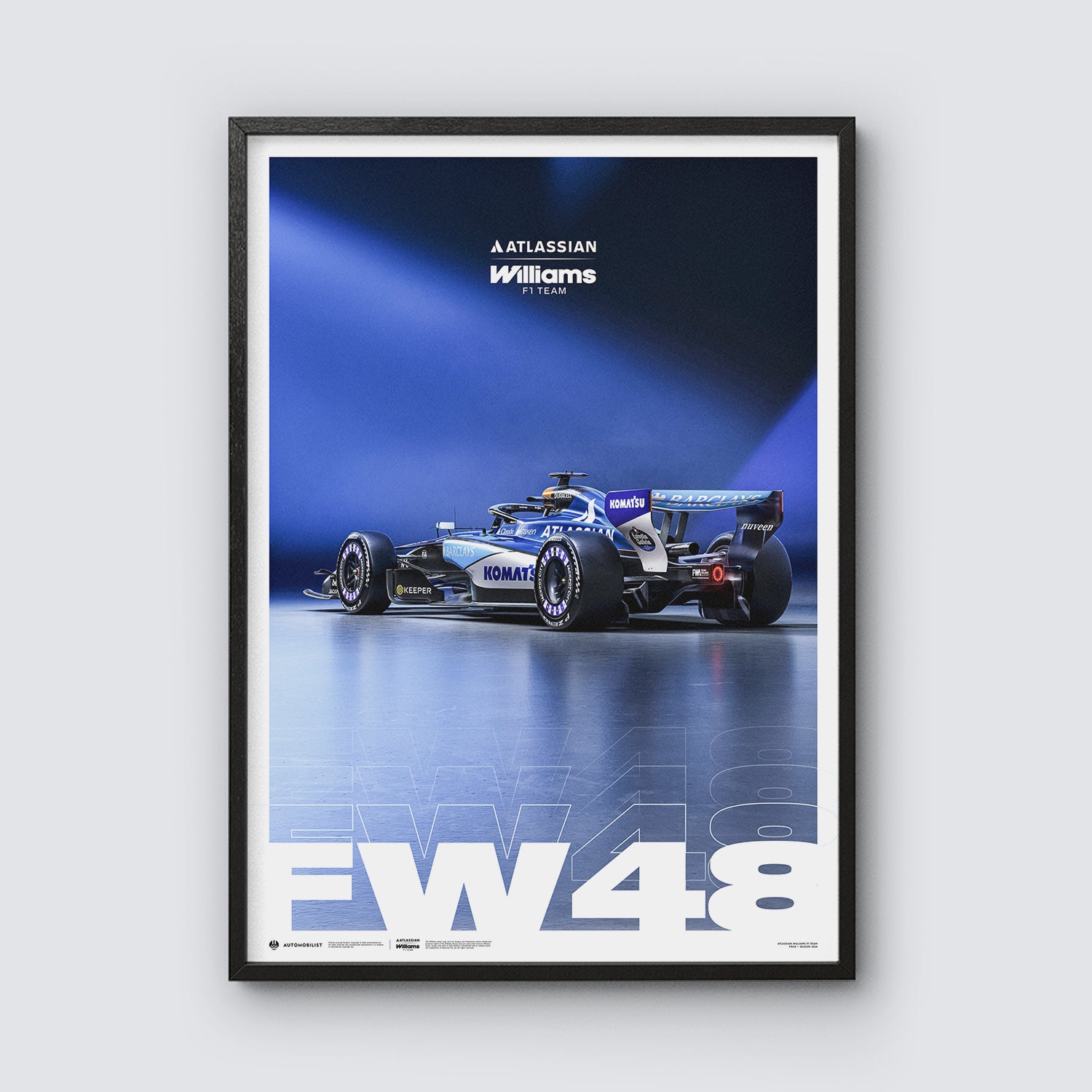 Atlassian Williams F1 Team FW48 | 2026 Season | Official Poster