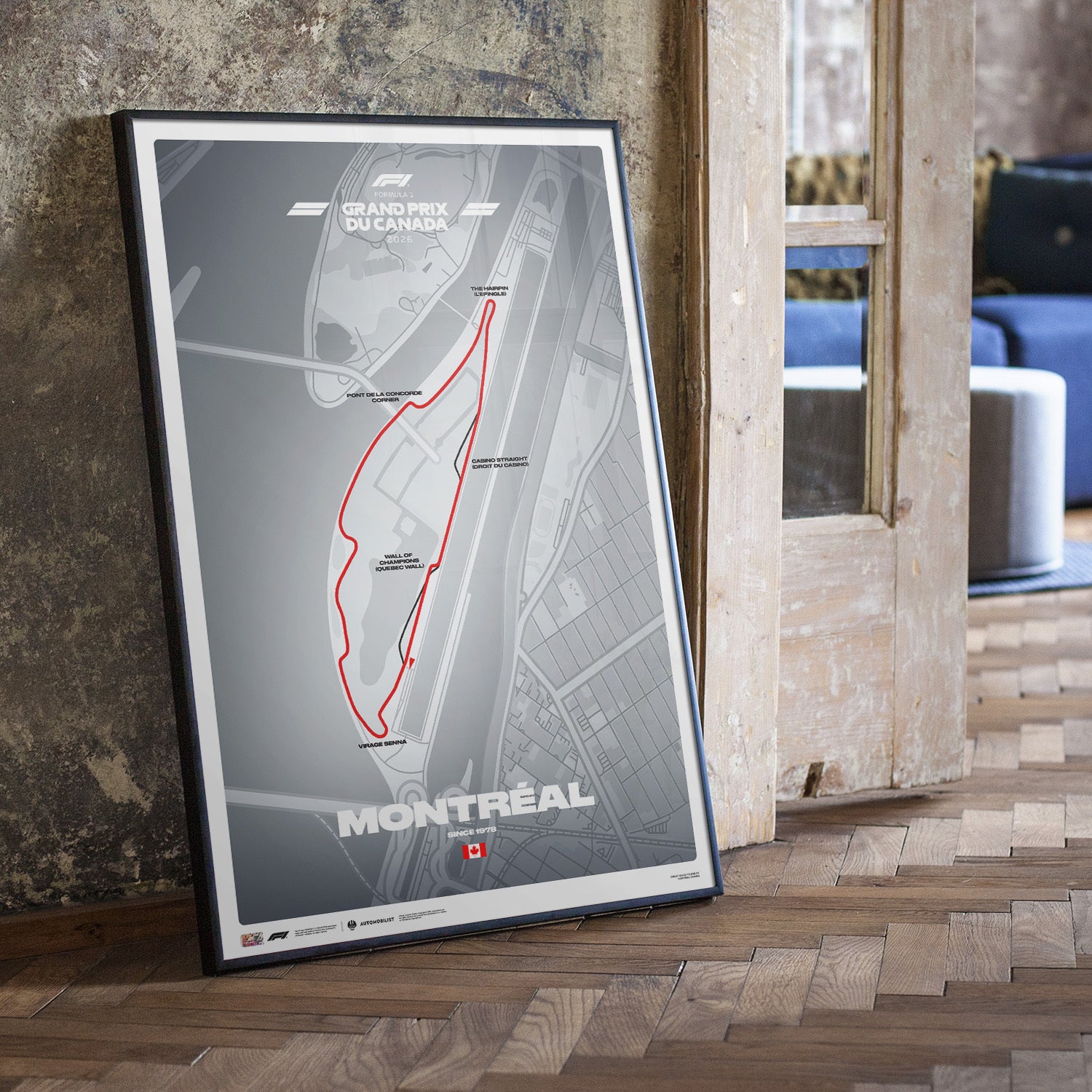 FORMULA 1 GRAND PRIX DU CANADA 2026 | Circuit Gilles Villeneuve | Track Poster