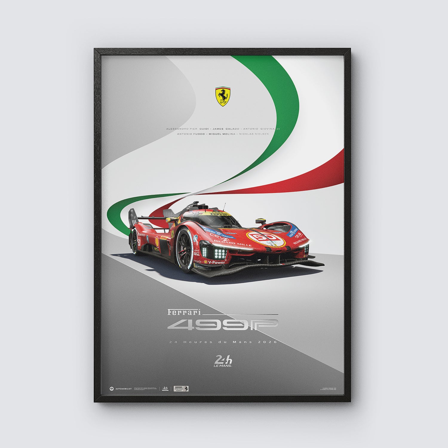 Ferrari 499P | 24 Hours of Le Mans 2026 | Official Poster